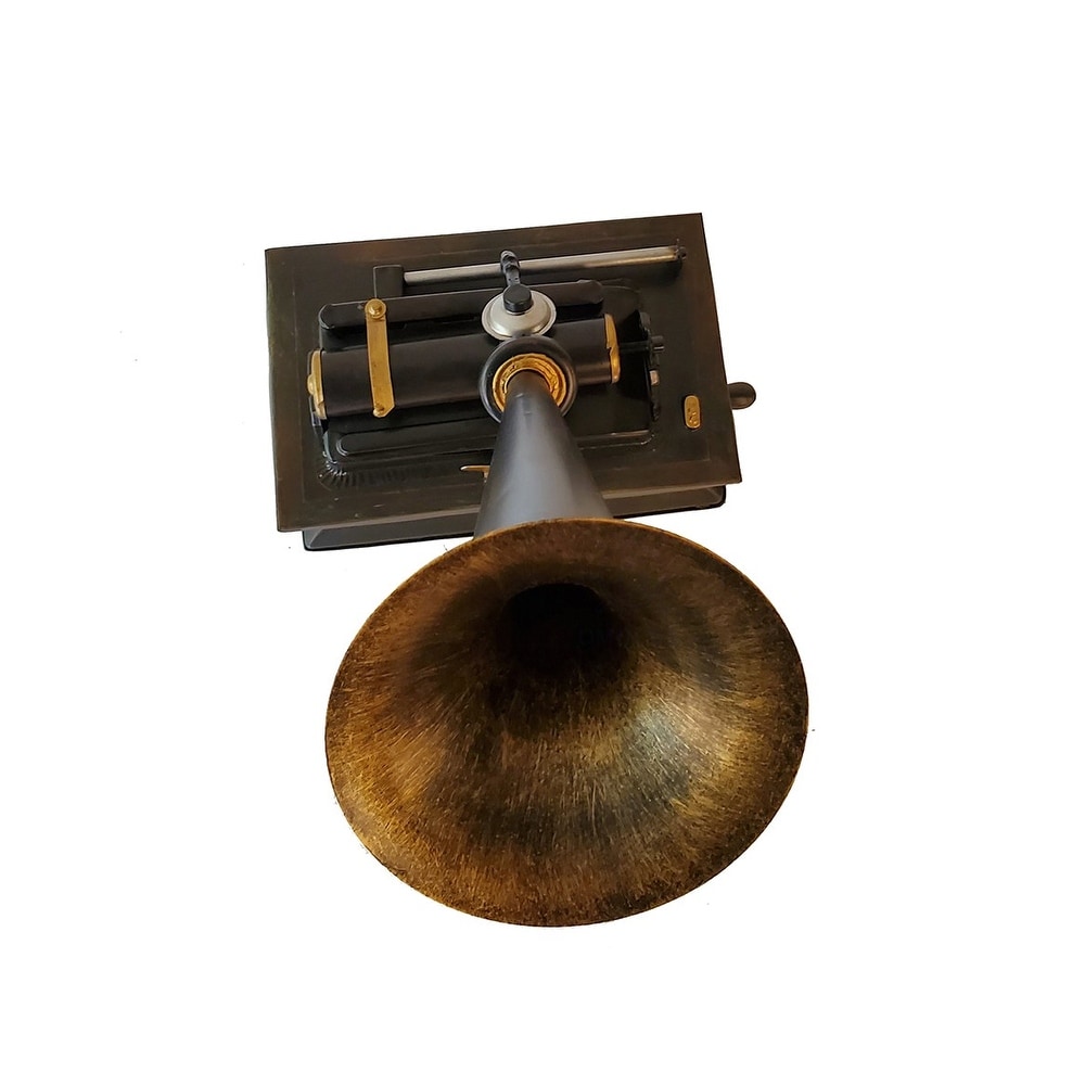 c1901 Edison Standard Phonograph Replica Sculpture - 17" x 10" x 15"