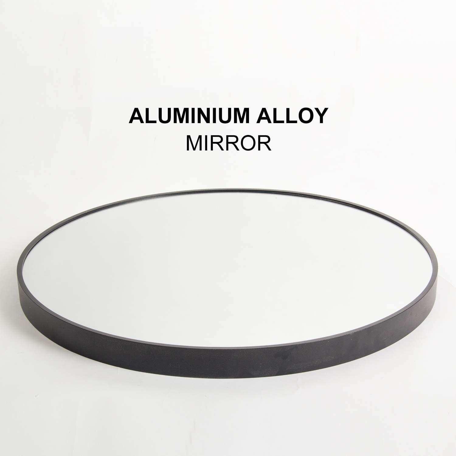 Black Round Wall Mirror Suitable for Bedroom, Living Room, Bathroom, Entryway Wall Decor and More