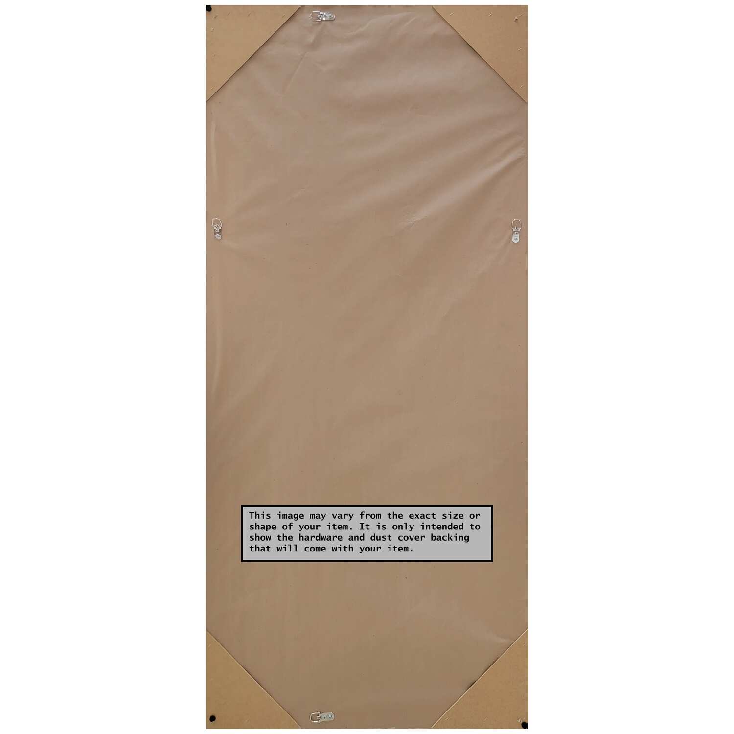 Non-Beveled Wood Full Length Floor Leaner Mirror 26.5 x 62.5 in. - Low Luster Silver Frame - Low Luster Silver - 27 x 63 in