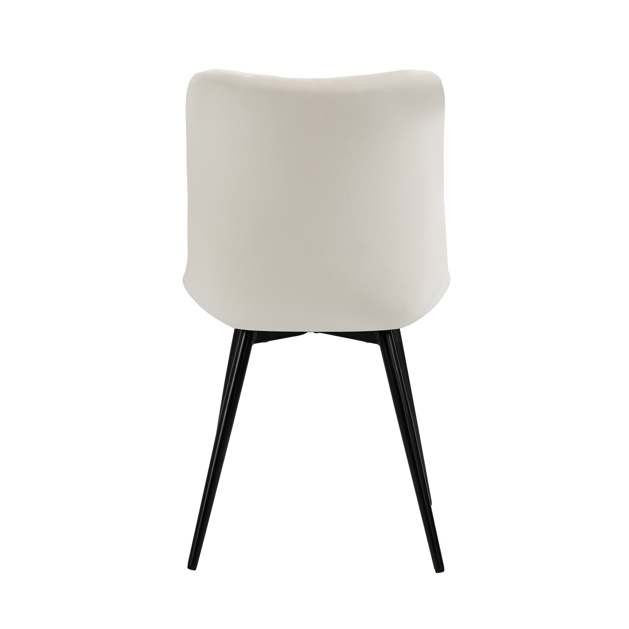 Grid/Diamond Lattice Decorative Modern PU Artificial Leather Dining Chairs