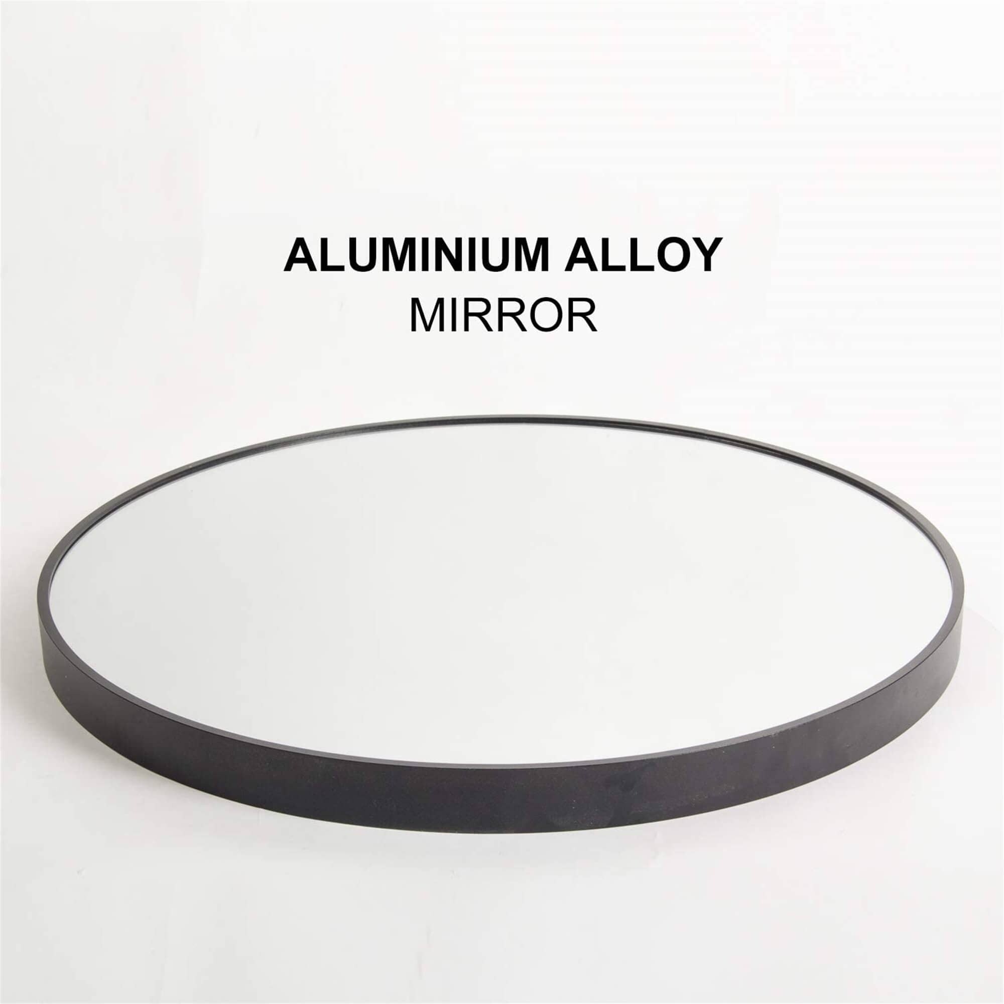 Wall Circle Mirror With Black Frame Round Modern Decoration Home Decor Mirror for Bathroom Living Room Bedroom Entryway Vanity