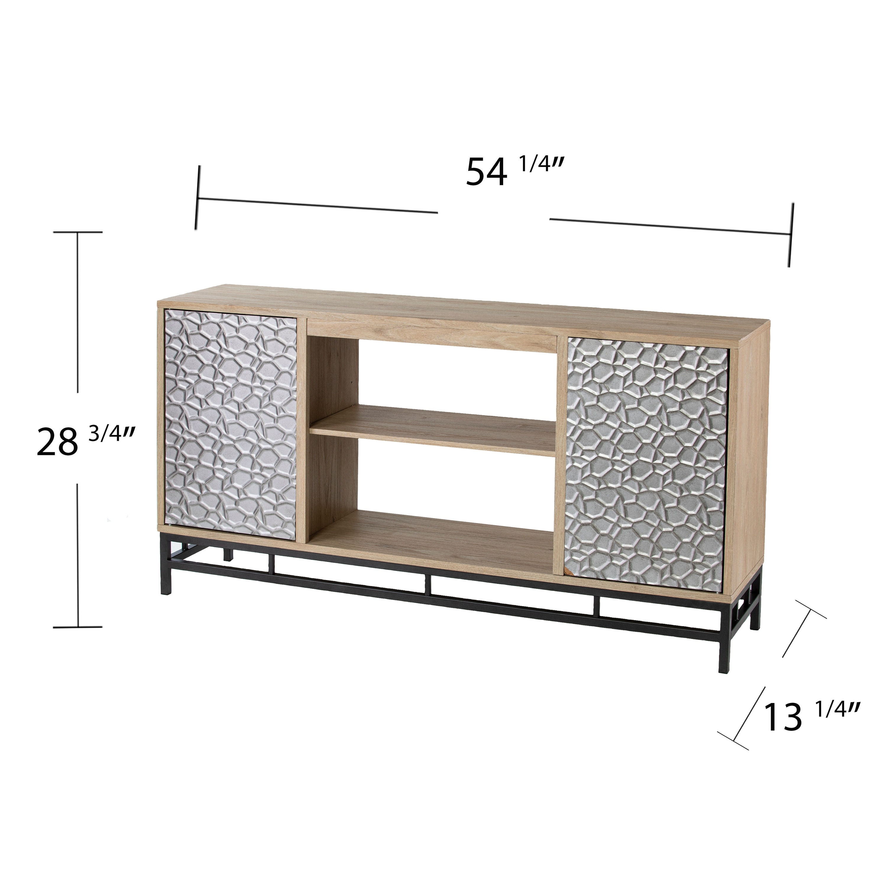 SEI Furniture Hollesborne Media TV Stand w/ Storage for TV's up to 50"