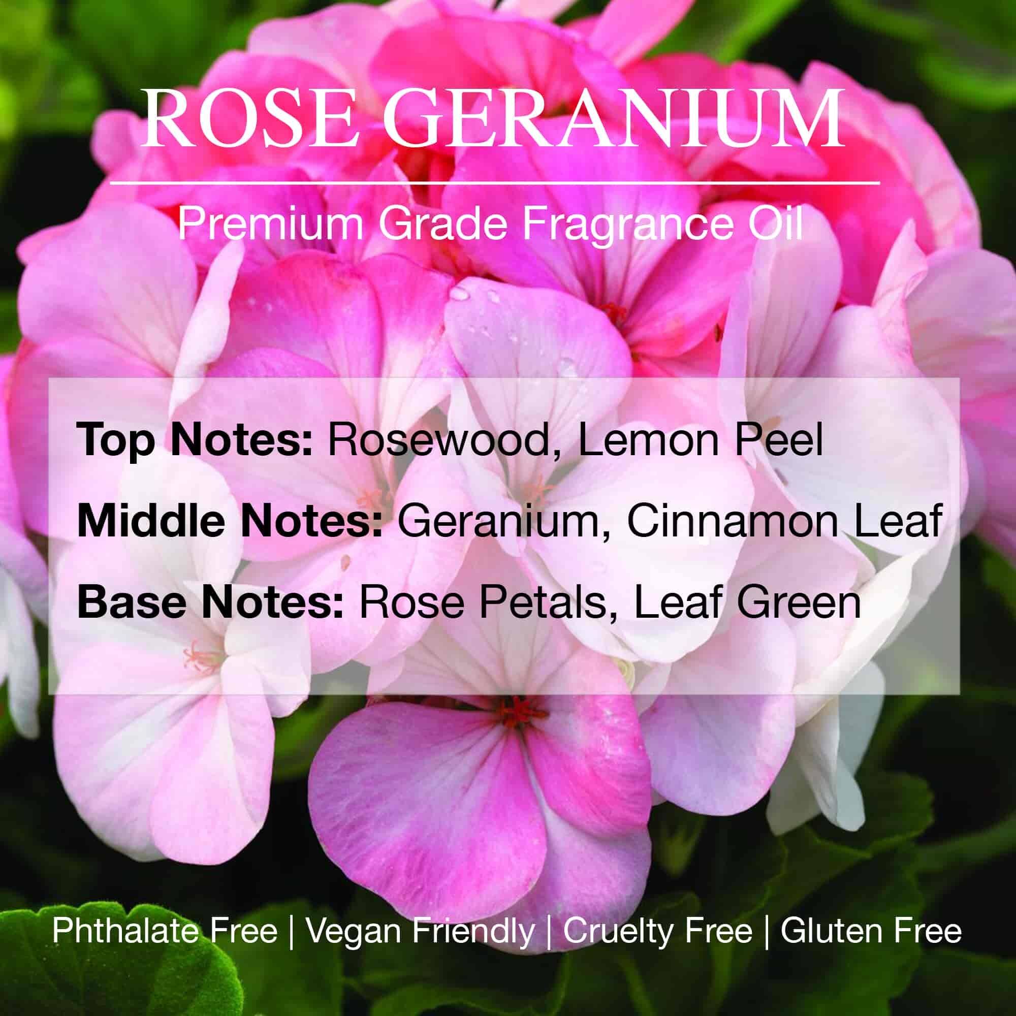 Daniella's Candles Premium Grade Fragrance Oil - Rose Geranium - 100ml/ 3.4oz