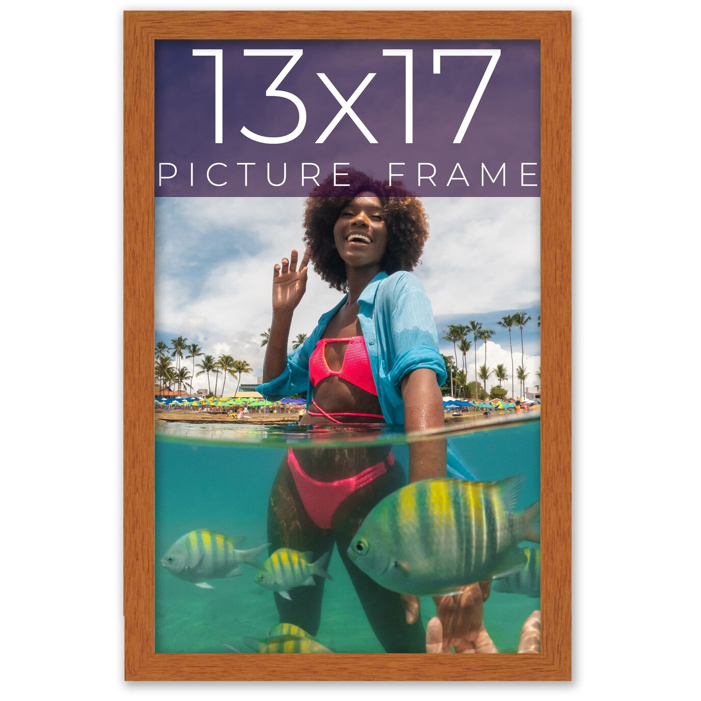13x17 Picture Frame - Contemporary Picture Frame Complete With UV