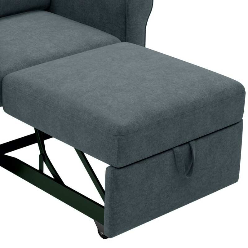 3-in-1 Convertible Arm Chair Sofa Bed