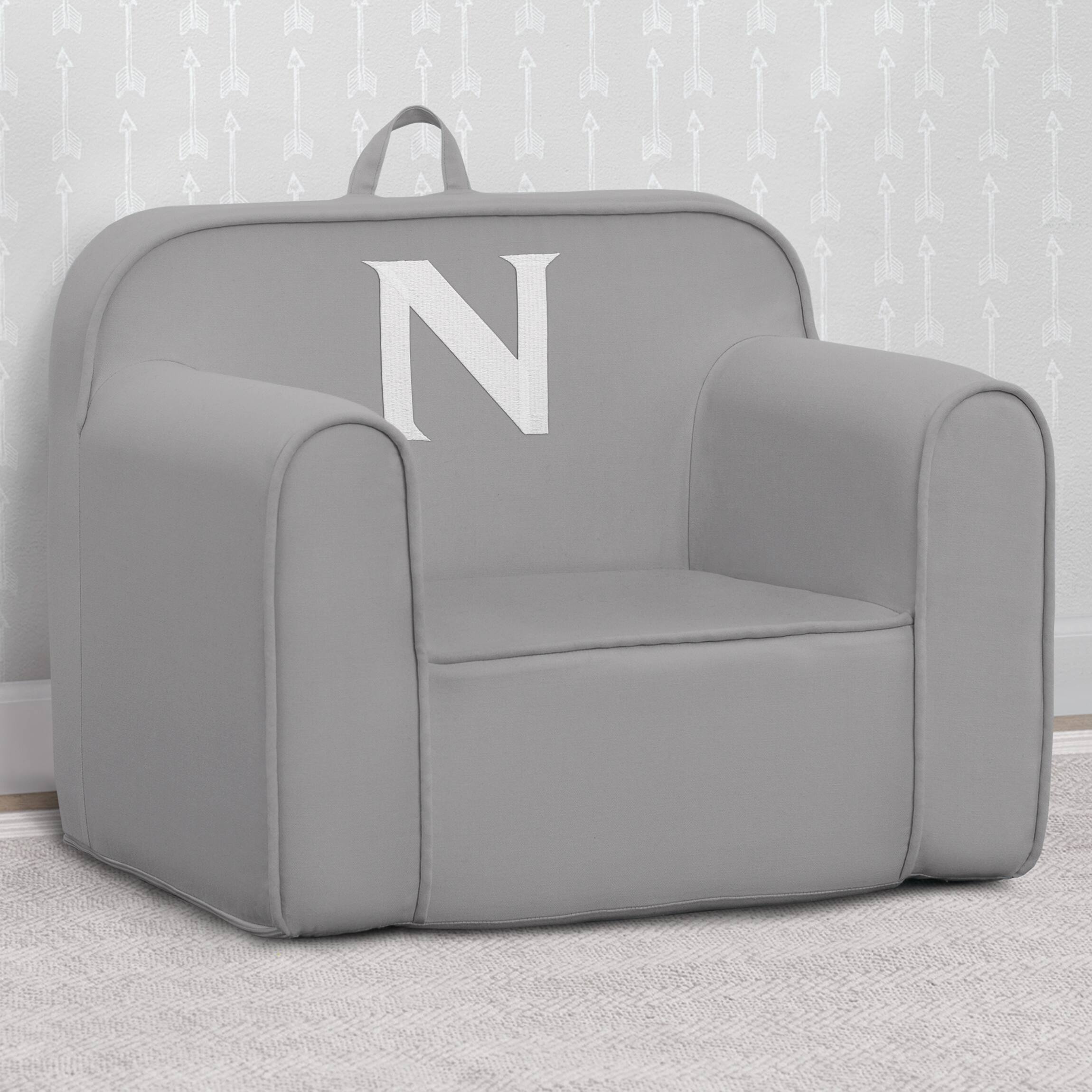 Delta Children Personalized Monogram Cozee Chair - Customize with Letter N