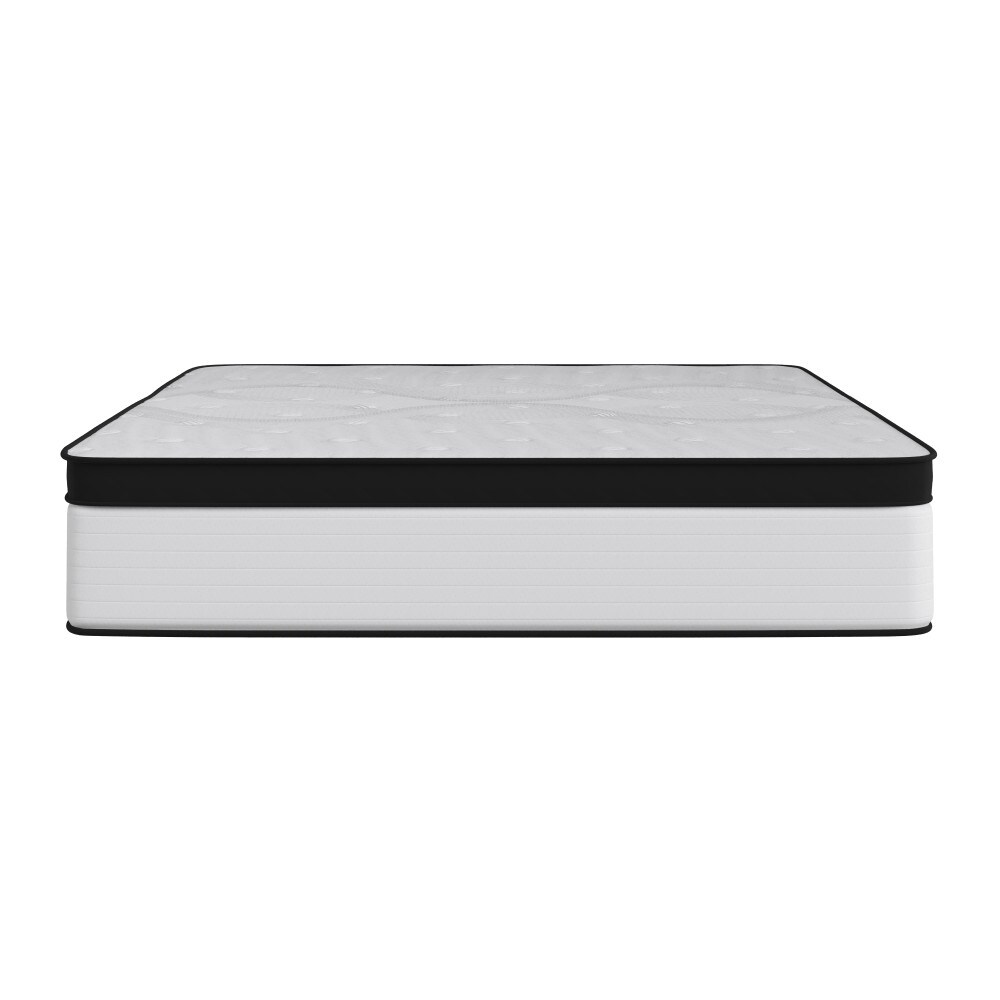 Oriana 12" CertiPUR-US Certified Hybrid Pocket Spring Mattress in a Box with an Extra Firm Feel for Durable Support