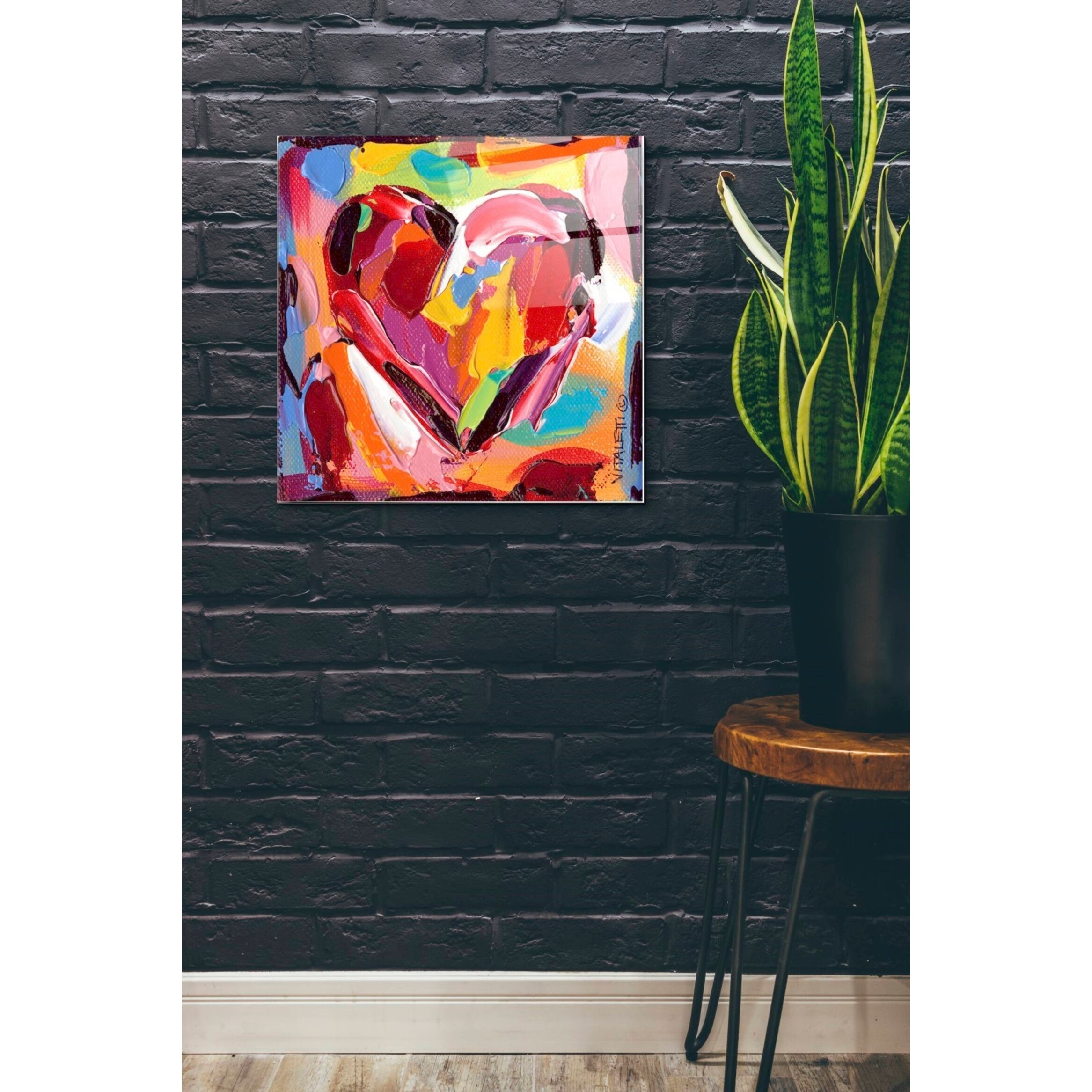 Epic Art 'Colorful Expressions I' by Carolee Vitaletti Acrylic Glass Wall Art