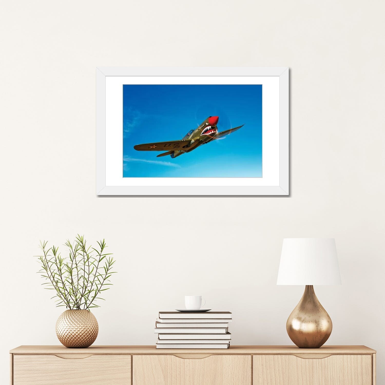 iCanvas "A P-40E Warhawk In Flight I" by Scott Germain