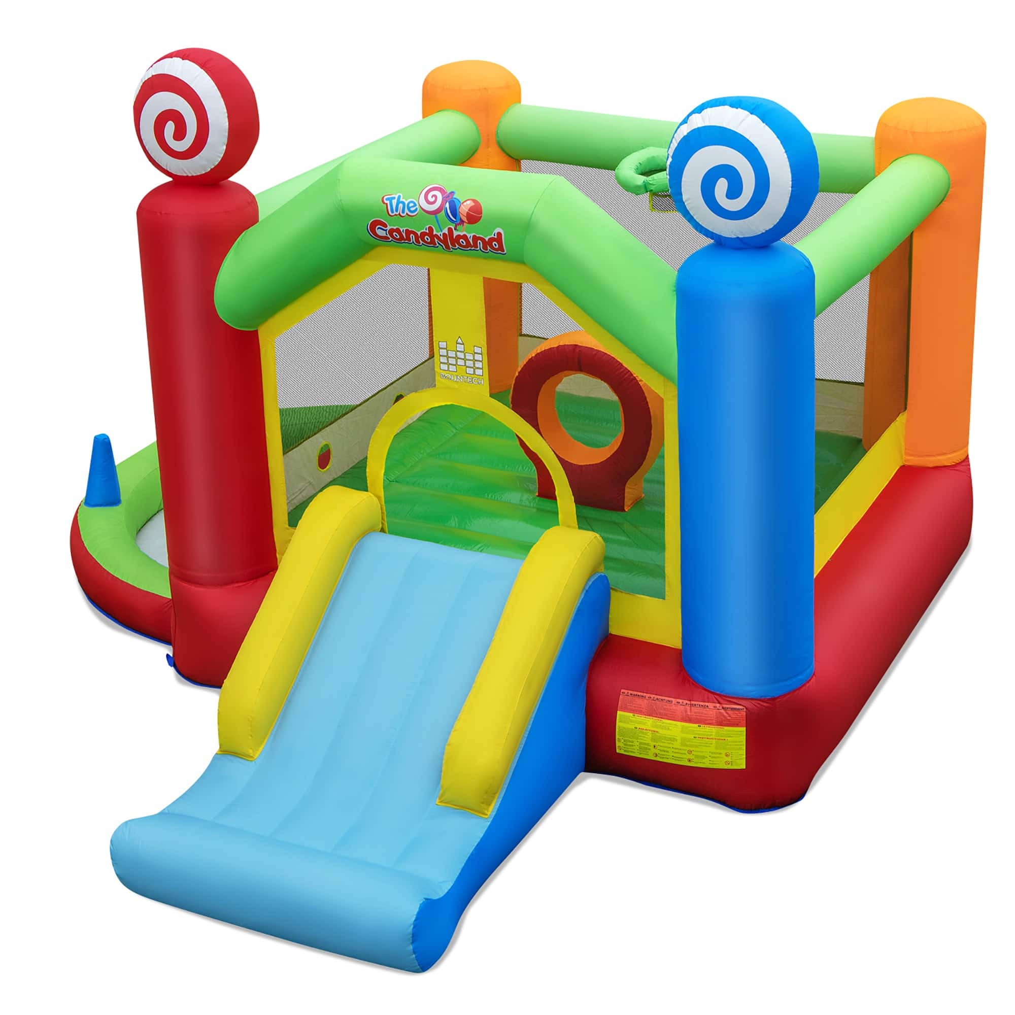 Costway Candy Land Theme Kids Inflatable Bounce Castle with 735W Air - 12.5ft x 11.5ft x 8ft (L x W x H)