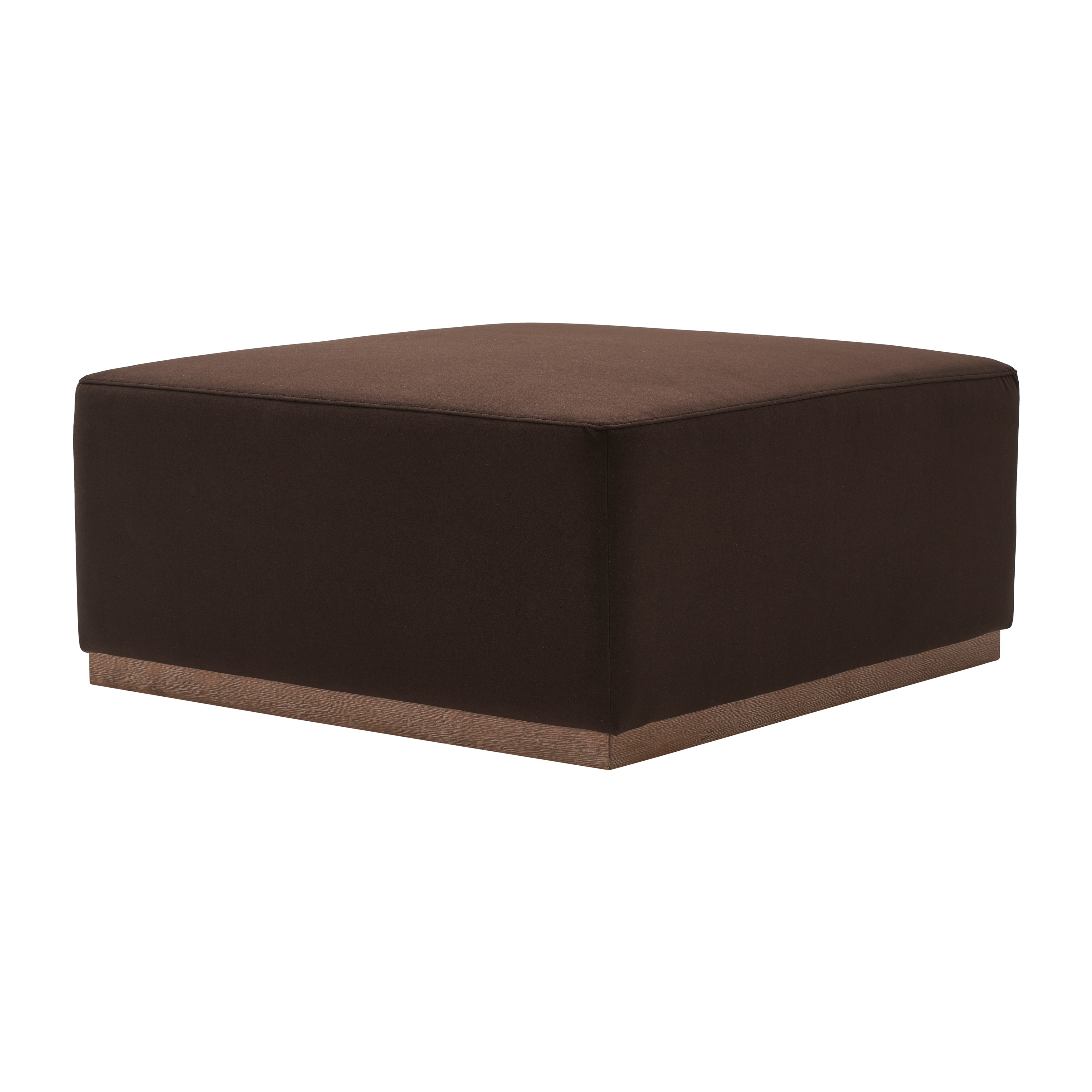Sagebrook Home 40X18 Upholstered Square Ottoman, Brown, Square, 18"H, Solid Color