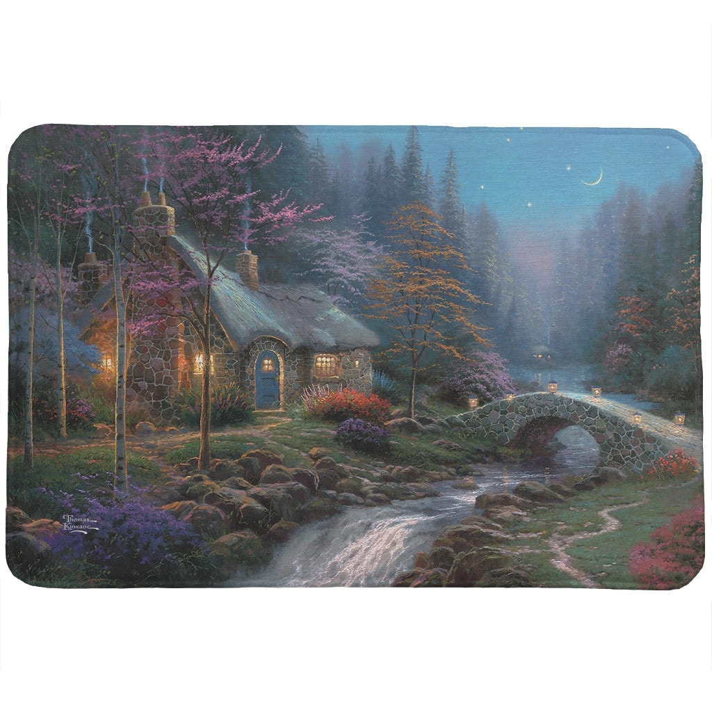 Thomas Kinkade Twilight Cottage Memory Foam Rugby Laural Home