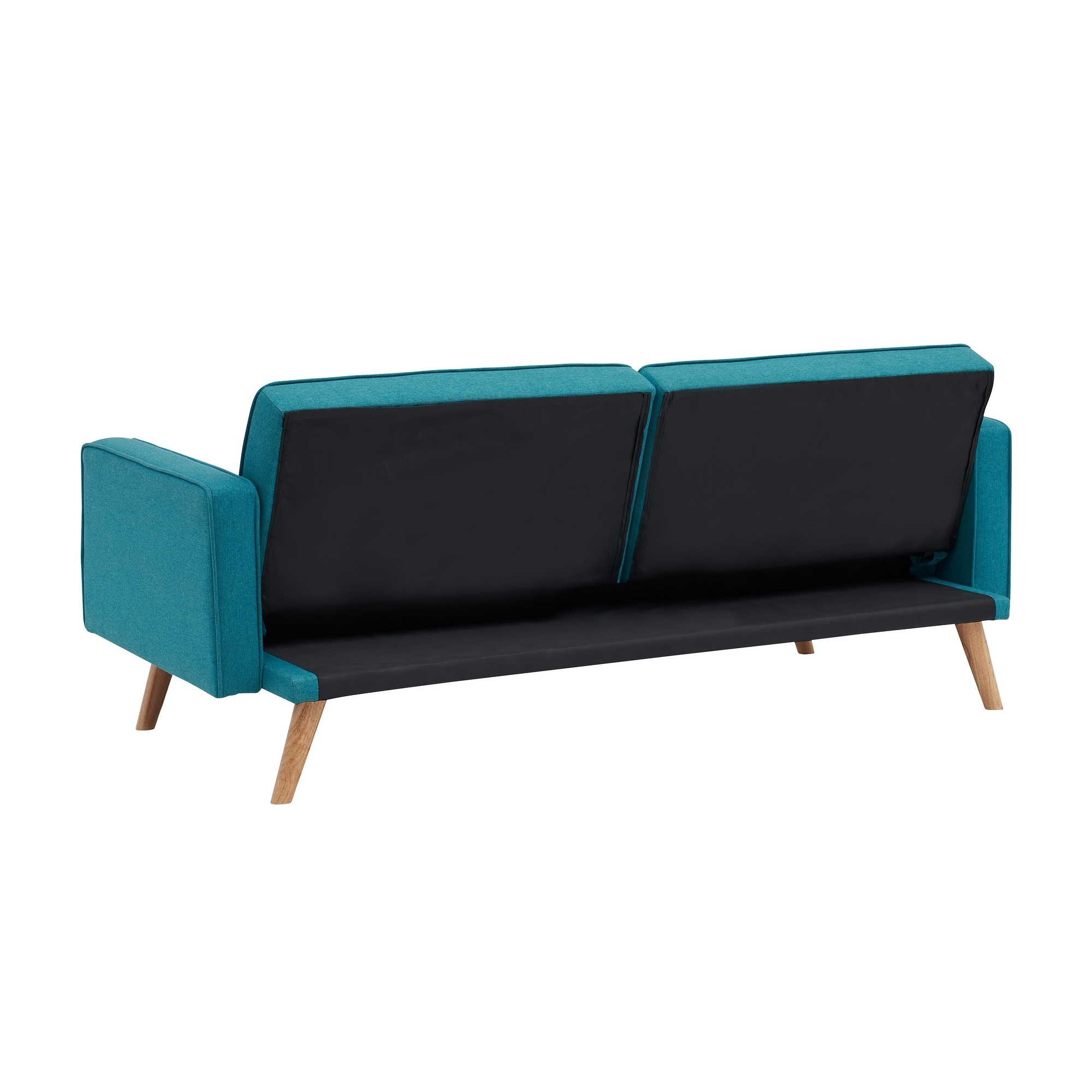 Modern 72.4" Convertible Double Folding Living Room Sofa Bed - Blue