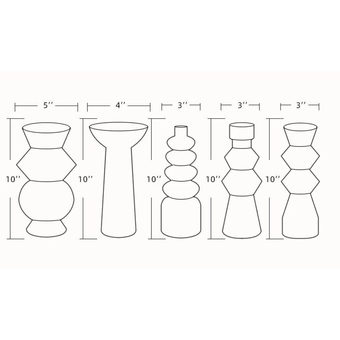 Ambrosios Modern Ceramic Vase Set
