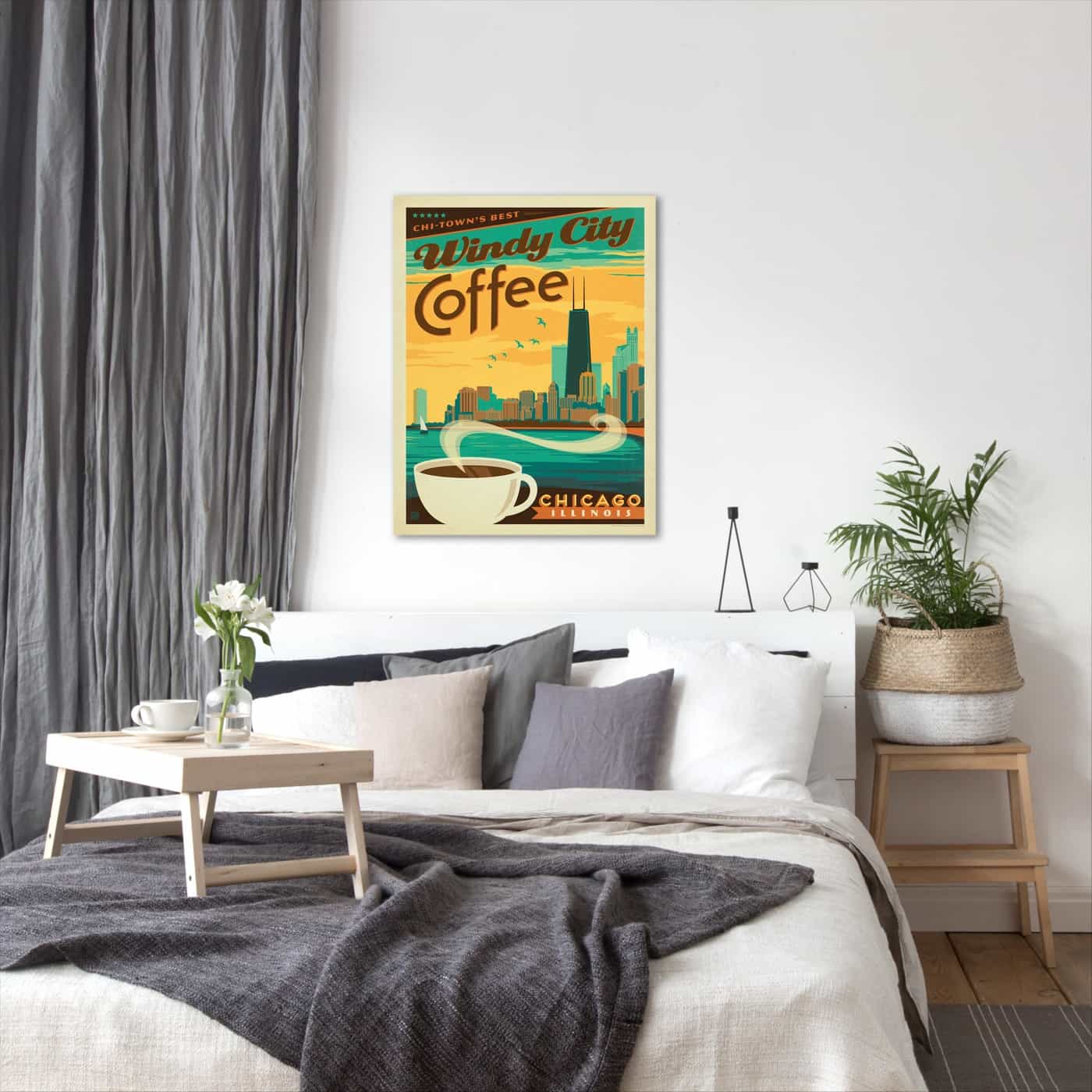 Coff Chicagocoffee by Anderson Design Group Wrapped Canvas - Americanflat - 5" x 7"