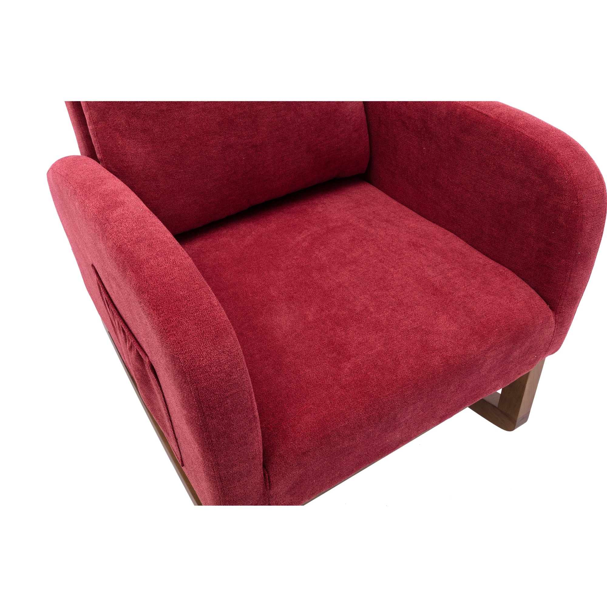 Comfortable High Back Rocking Chair, Ergonomic Arm, Living Room Chair