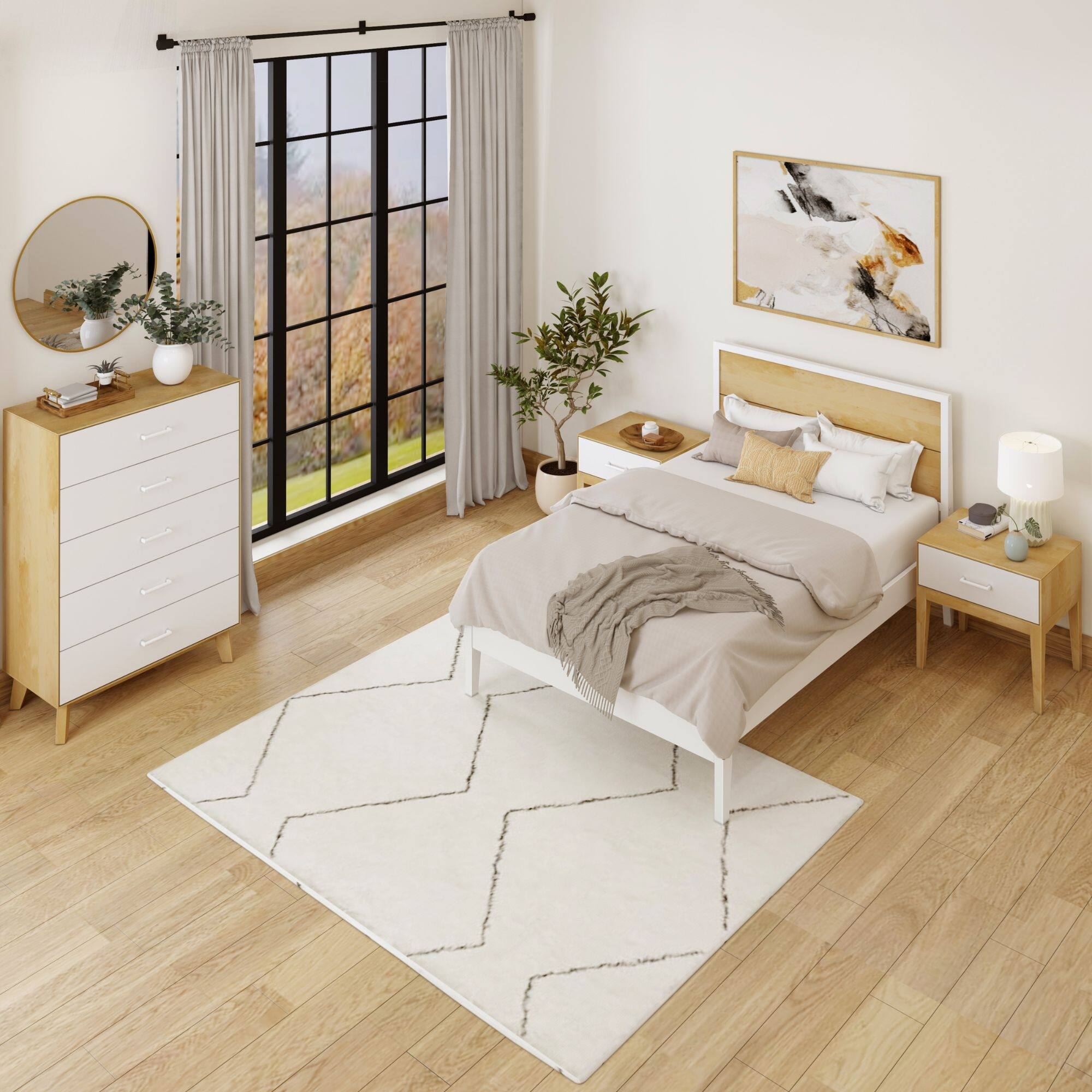 Plank and Beam Duo Full-Size Bed