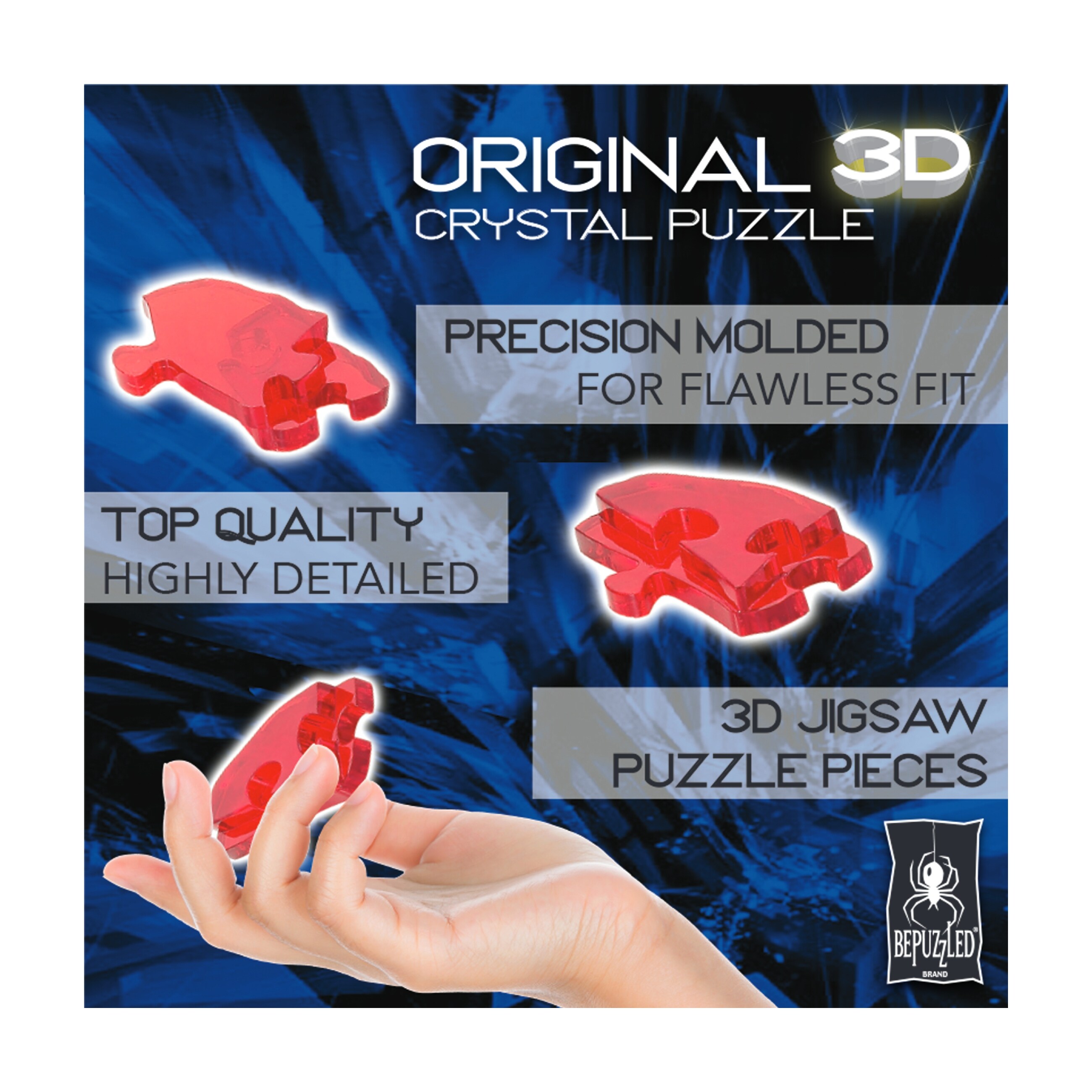 3D Crystal Puzzle - Disney Goofy Blue - 38 Pcs - N/A