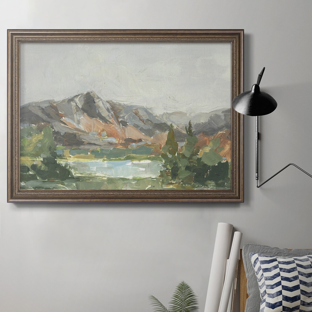 Rusty Mountains I Premium Framed Canvas- Ready to Hang
