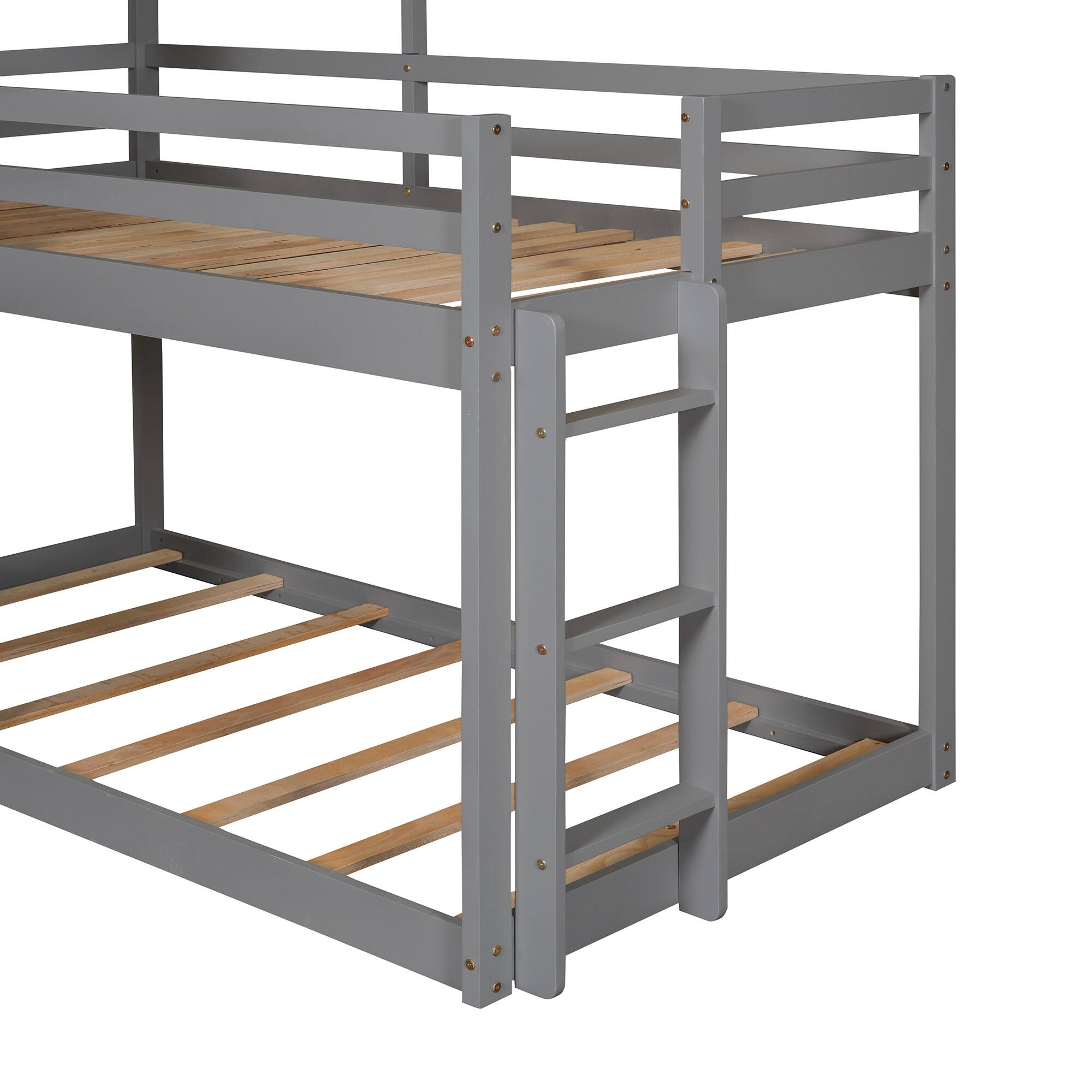 Full Wood Daybed with Table & Slat Support - Espresso