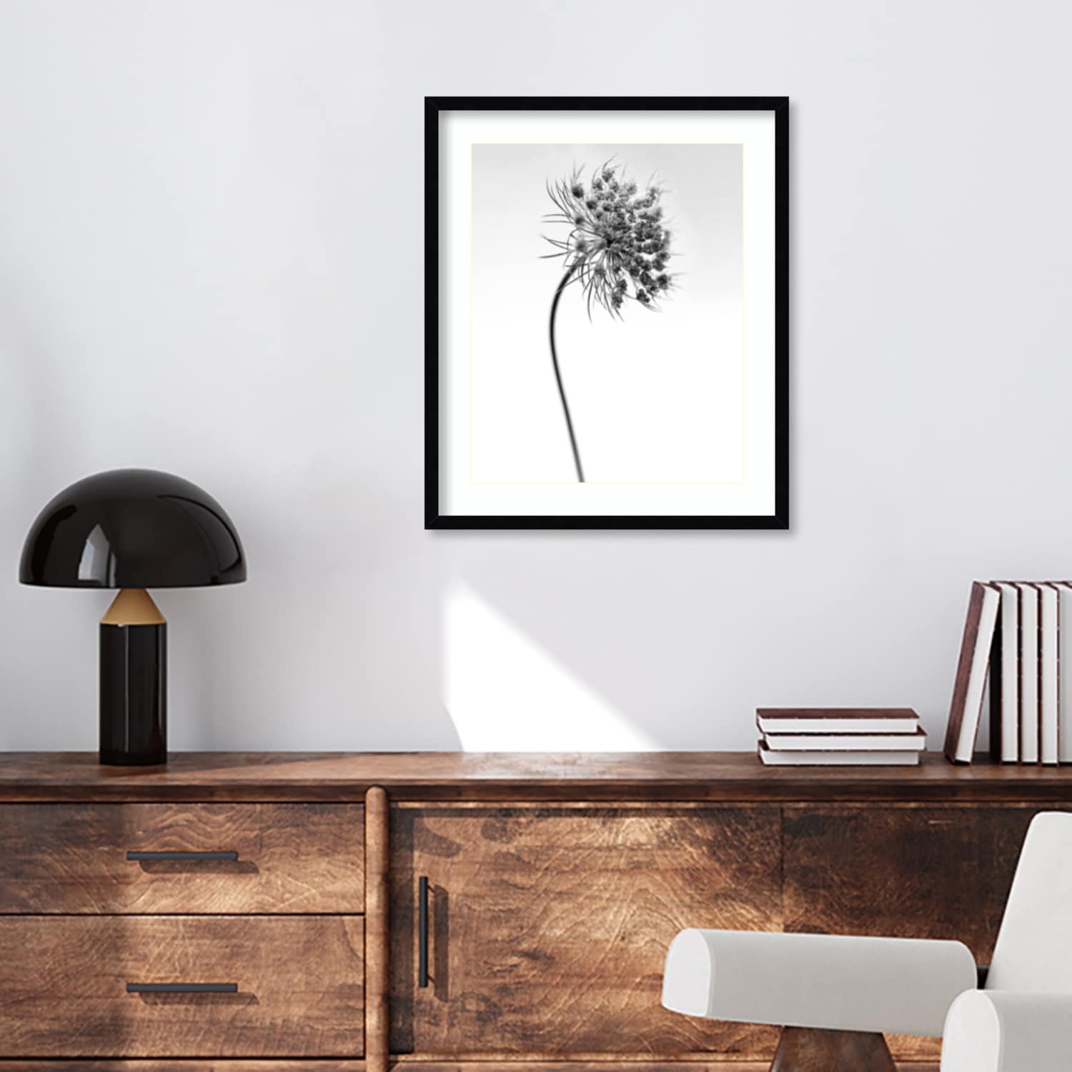Amid the Flowers 52 by Teis Albers Wood Framed Wall Art Print
