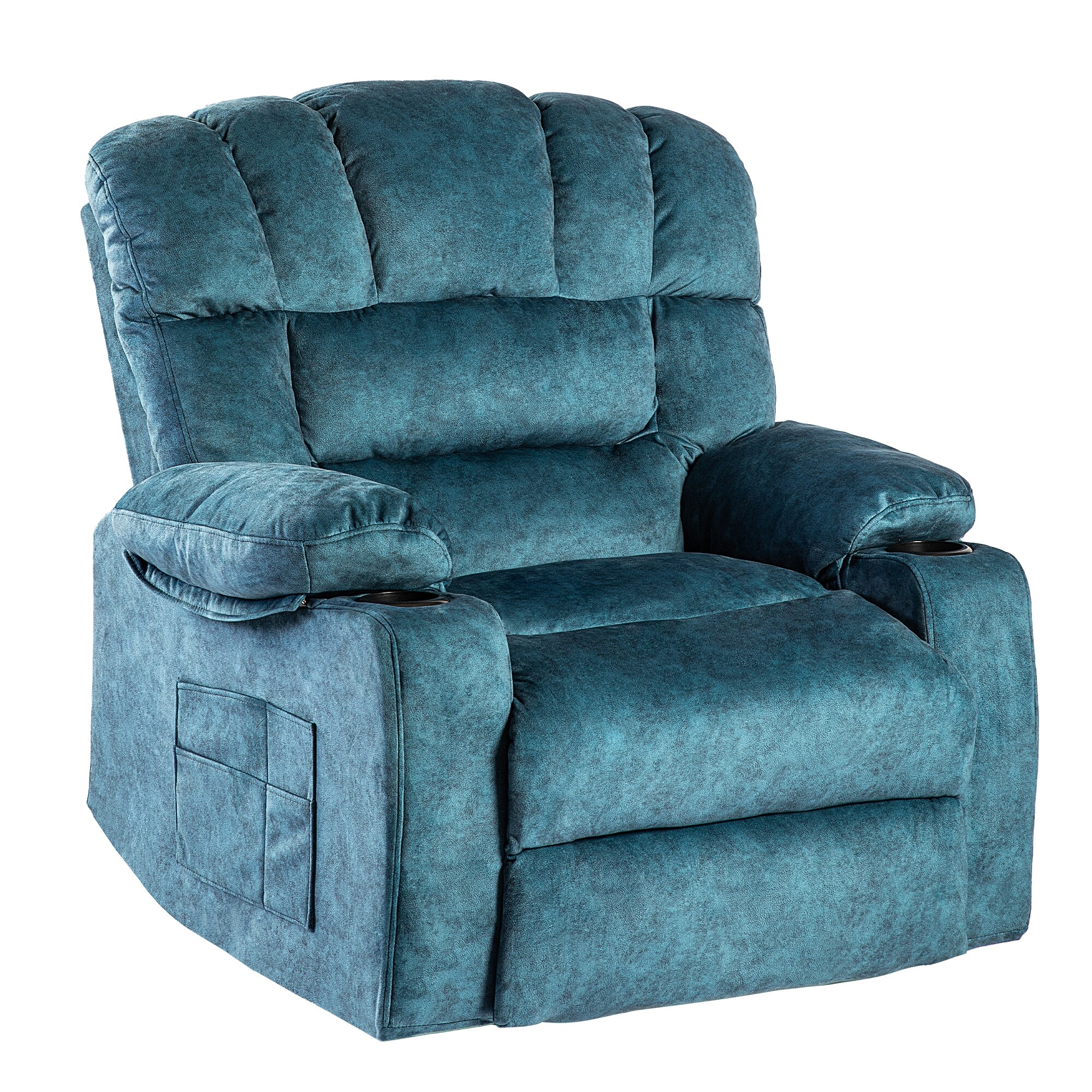 Blue Oversized Massage Recliner Chair