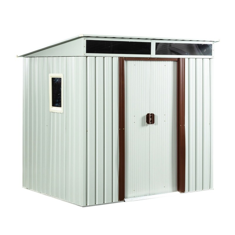 6ft x 5ft Outdoor Metal Storage Shed With Window