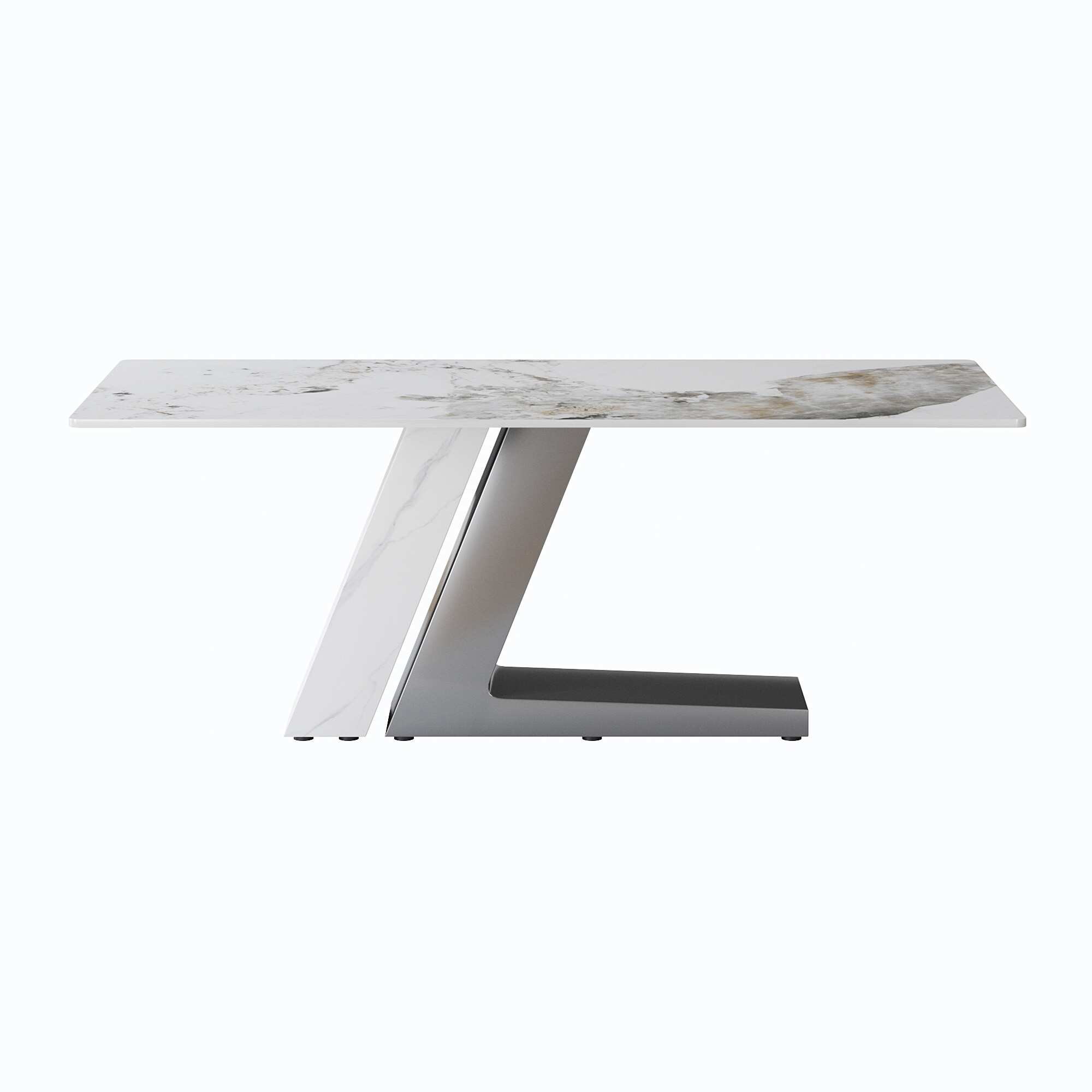 78.74" Modern Artificial Stone Dining Table