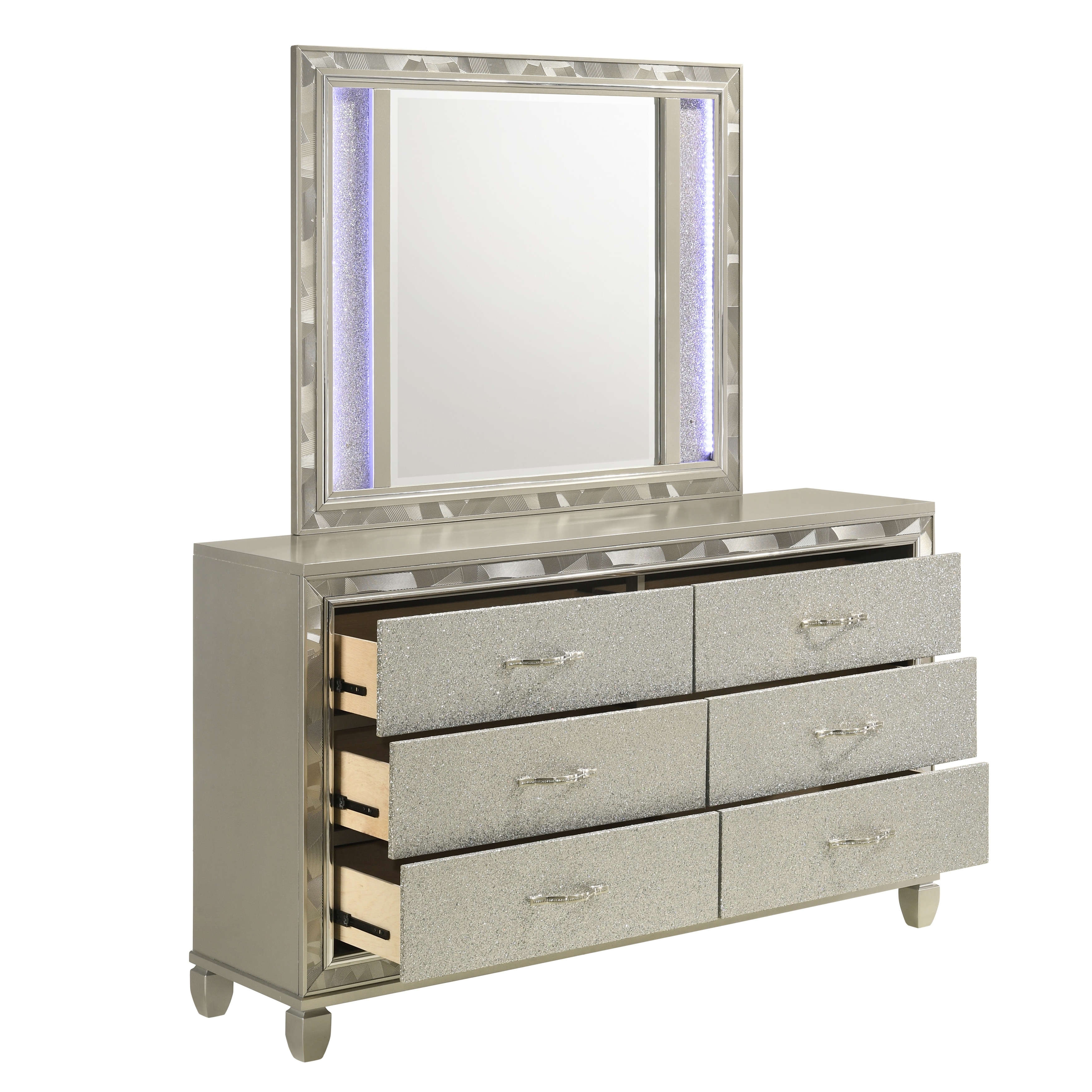 New Classic Furniture Deirdre Silver Rectangular Mirror
