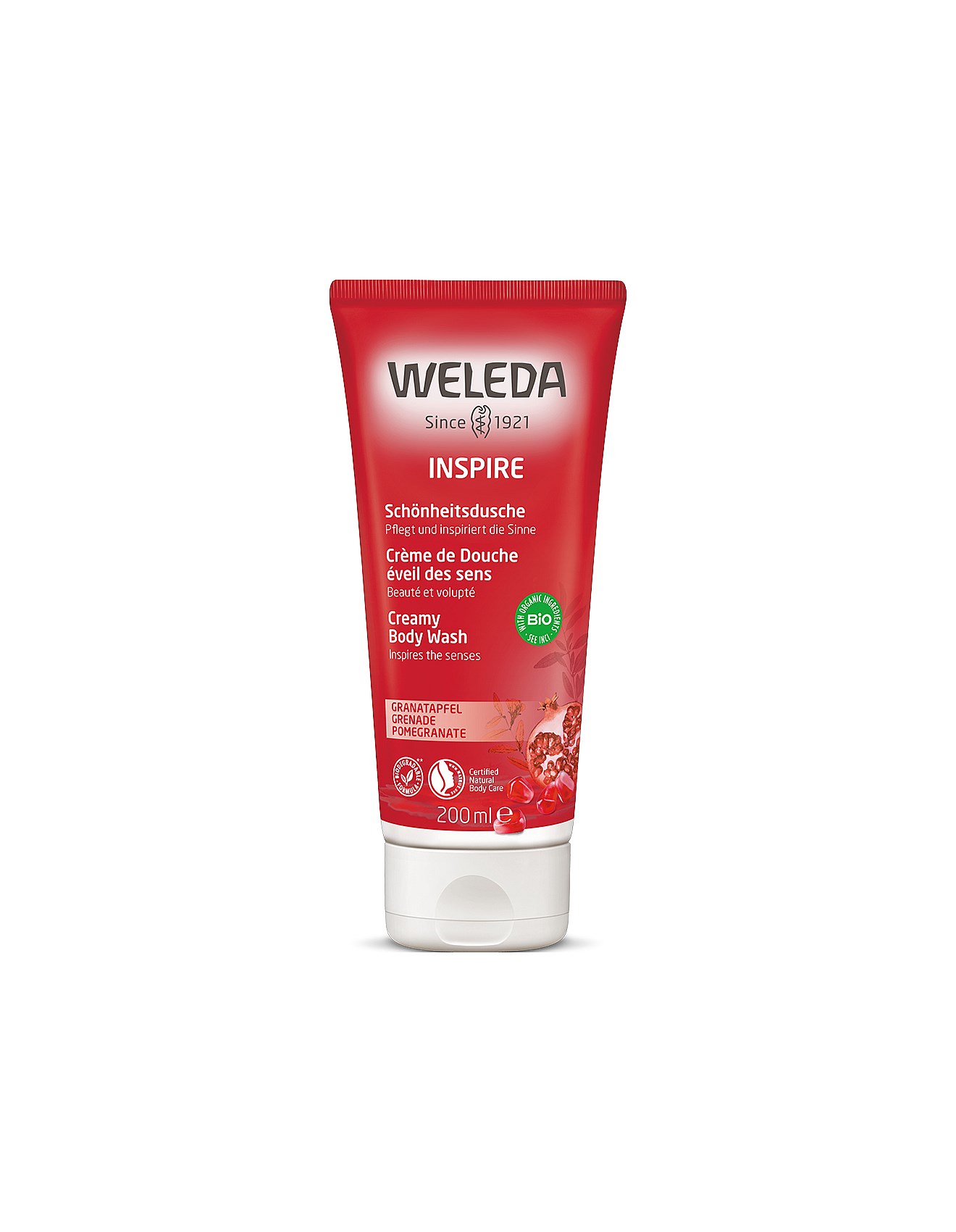 Weleda Inspire Body Wash - Pomegranate, 200ml