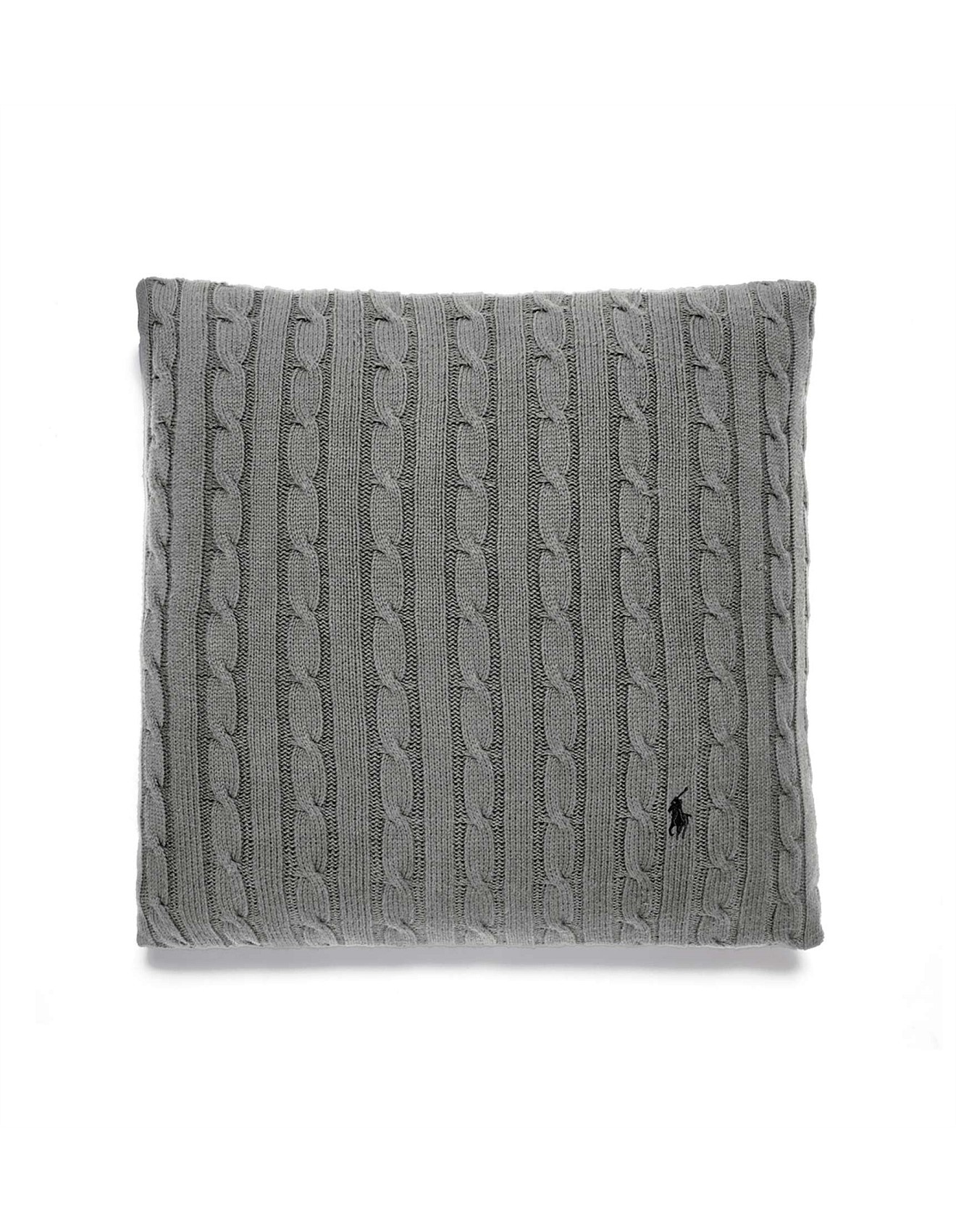 Ralph Lauren Home Cable Charcoal Cushion 45x45 W