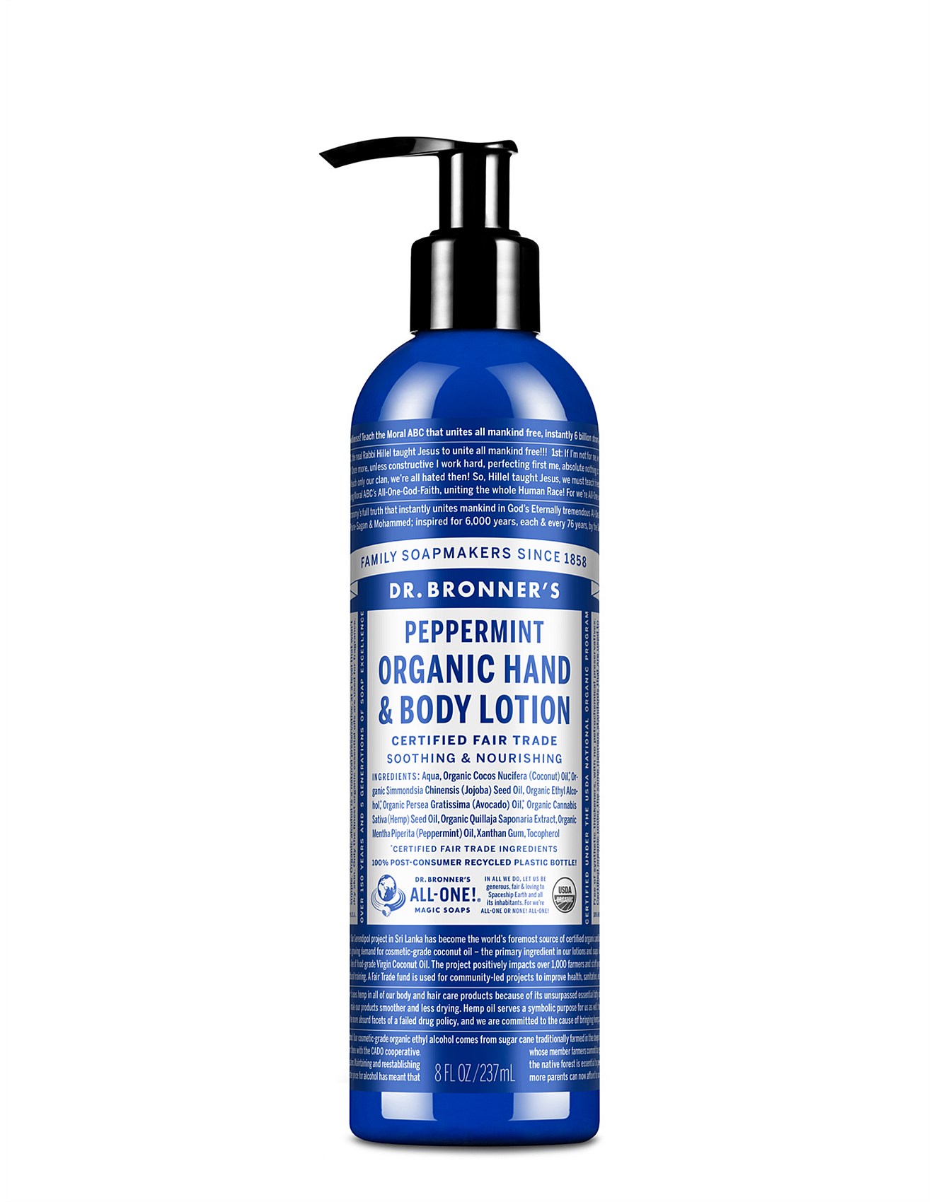 Dr. Bronner\'s Hand & Body Lotion 236ml - Peppermint