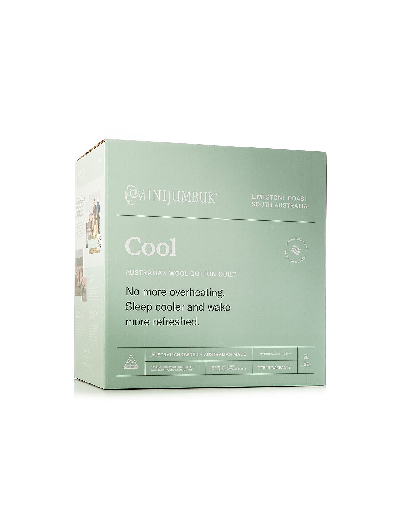 MiniJumbuk Cool Australian Wool Quilt King