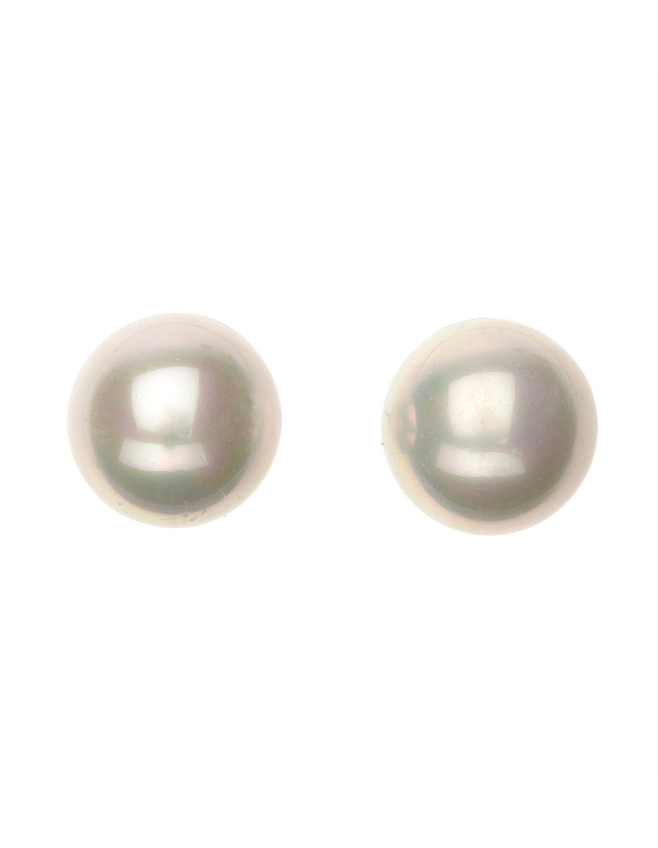 Gregory Ladner Pearl White AB Stud 12mm