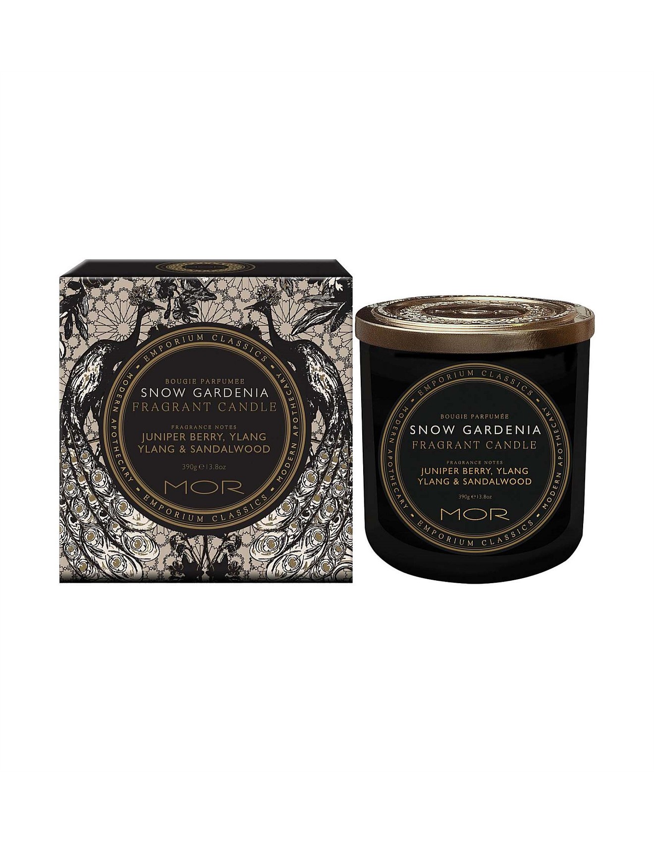 MOR Emporium Fragrant Candle 390g - Snow Gardenia