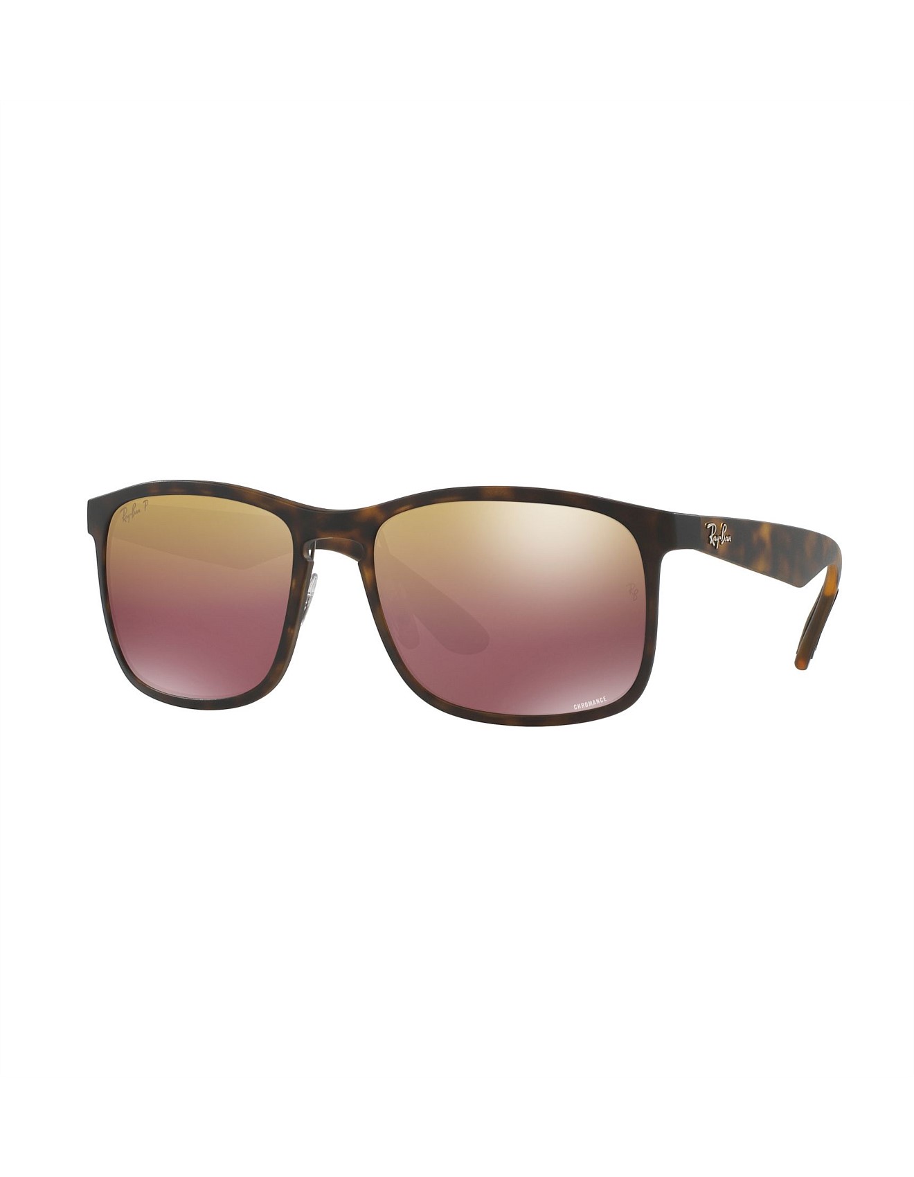 Ray-Ban MATTE HAVANA Square NYLON Sunglasses