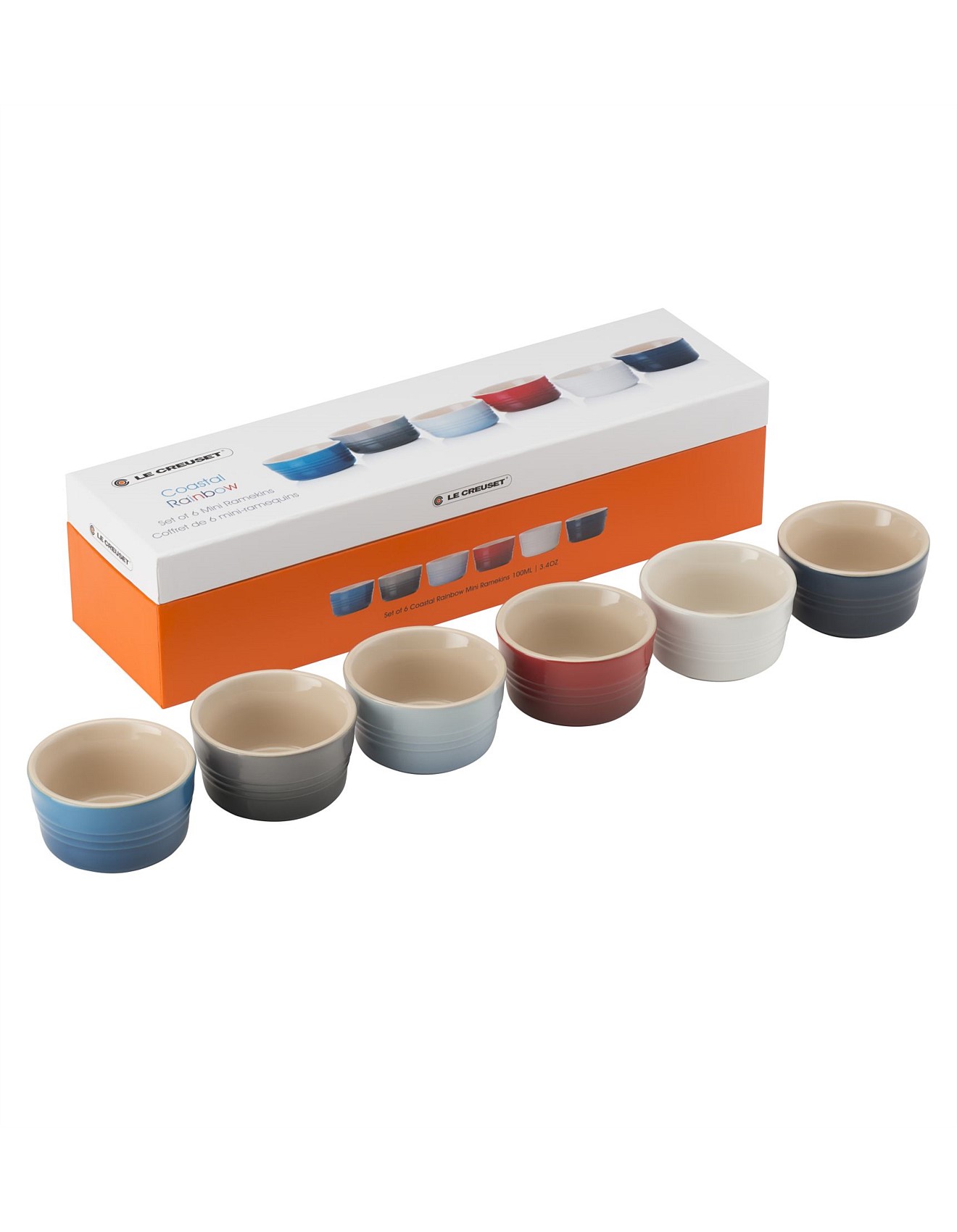 Le Creuset Mini Ramekins Coastal Set Of 6