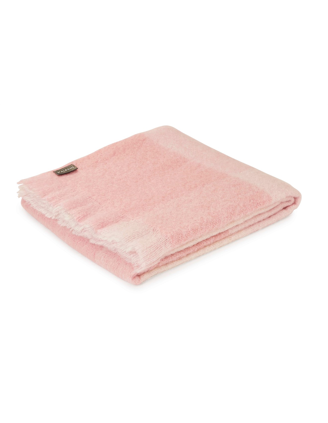 St Albans Mohair Throw Bloom