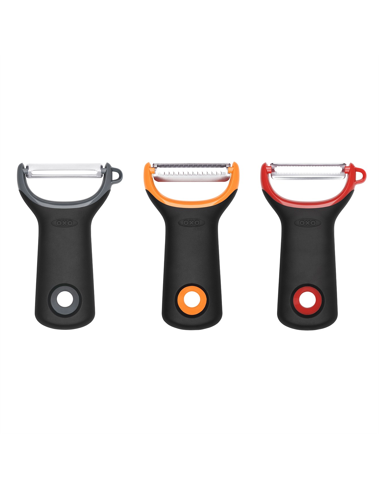 OXO 3 Piece Precision Y peeler set - assorted