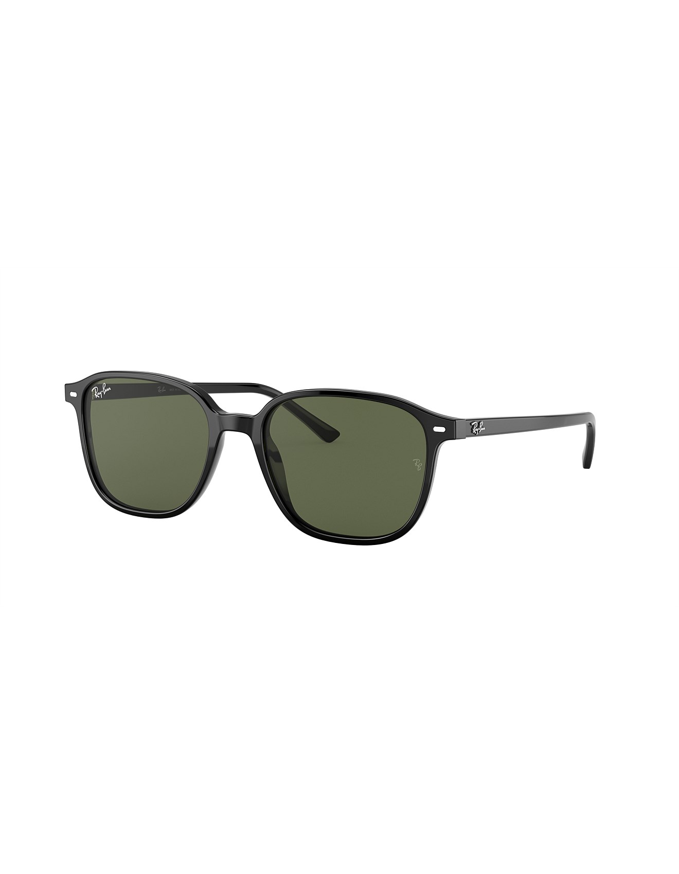 Ray-Ban LEONARD BLACK Square ACETATE Sunglasses