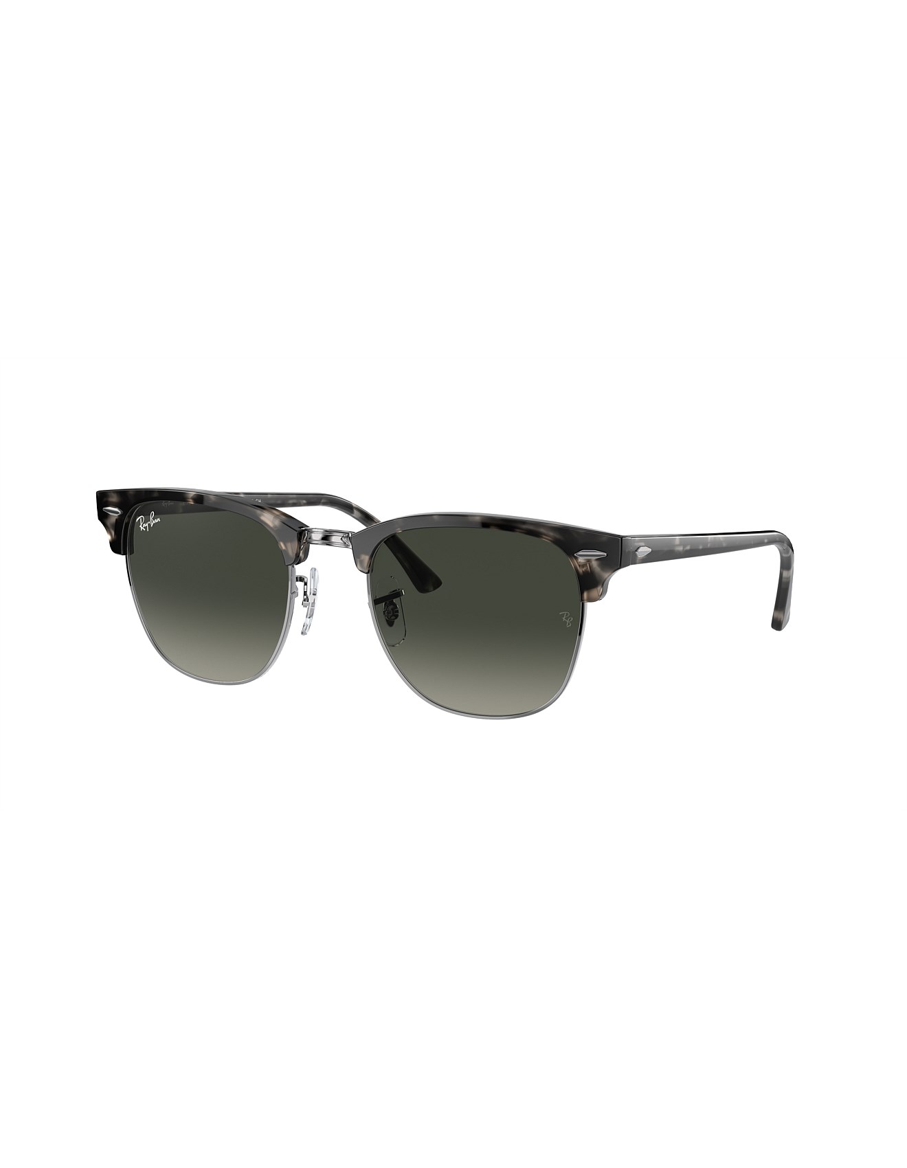 Ray-Ban CLUBMASTER GRAY HAVANA Square ACETATE Sunglasses