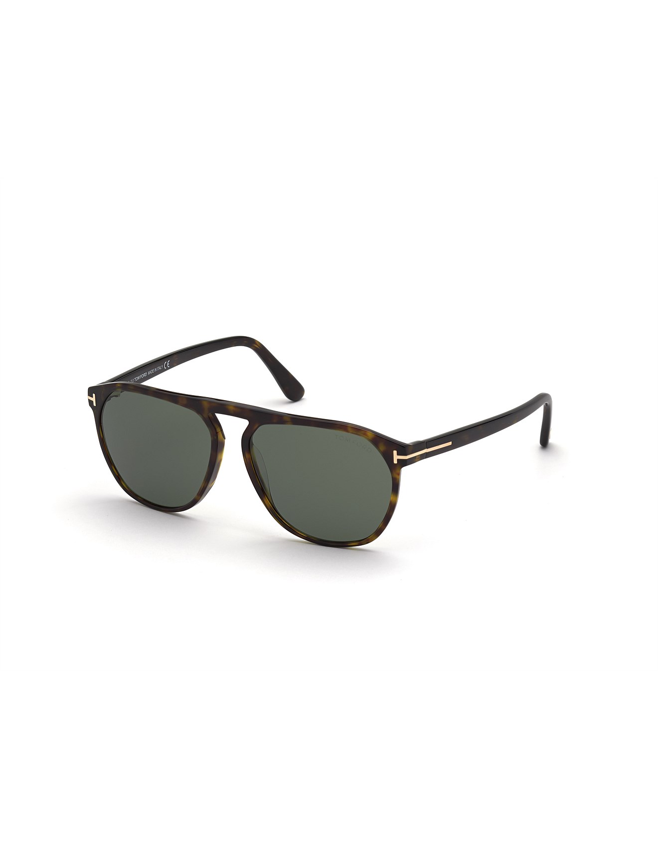 Tom Ford Jasper havana Round Sunglasses