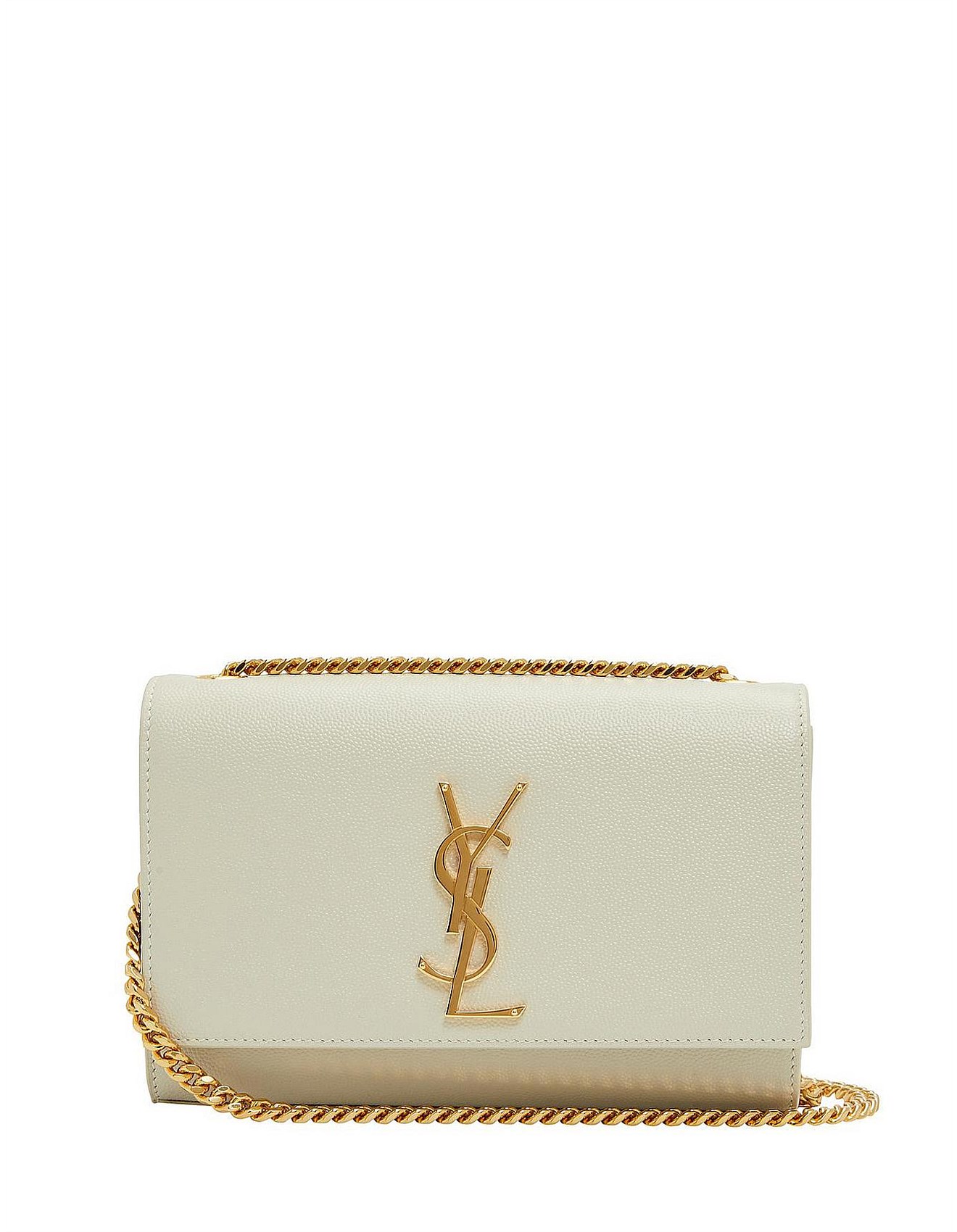 Saint Laurent KATE SMALL CHAIN BAG IN EMBOSSED LEATHER