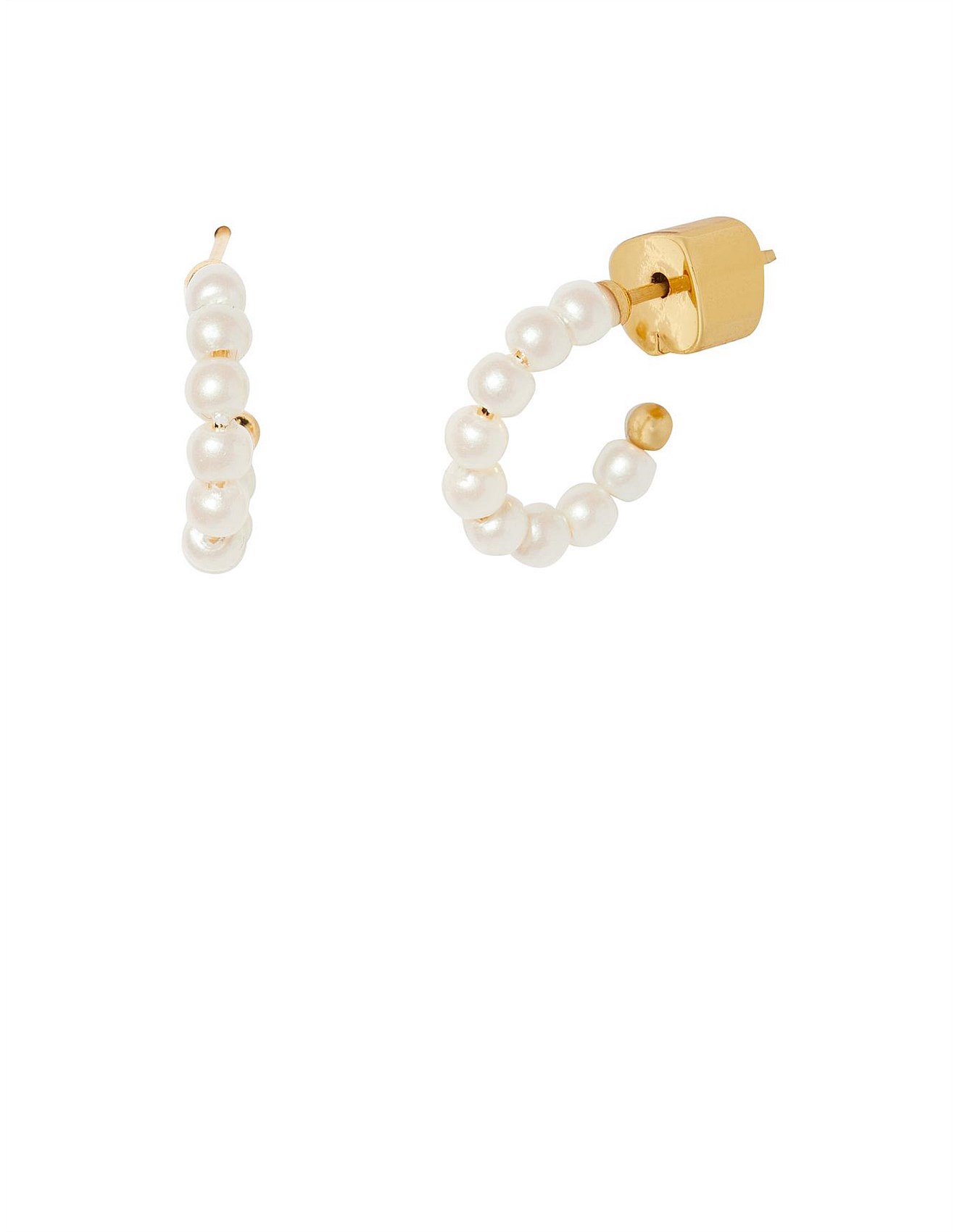 Kate Spade New York MINI PEARL HUGGIE EARRINGS