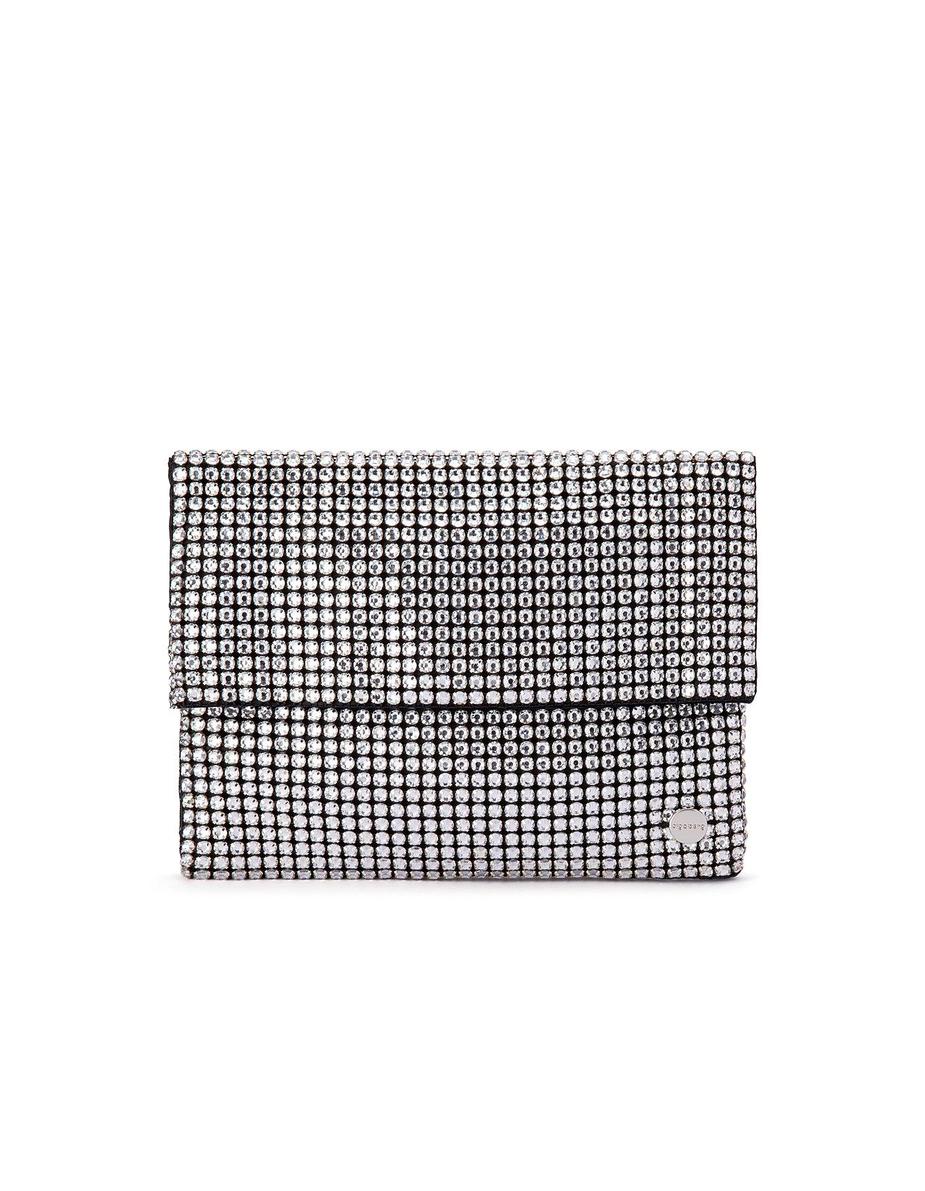 Olga Berg DIANNA Soft Crystal Clutch Bag