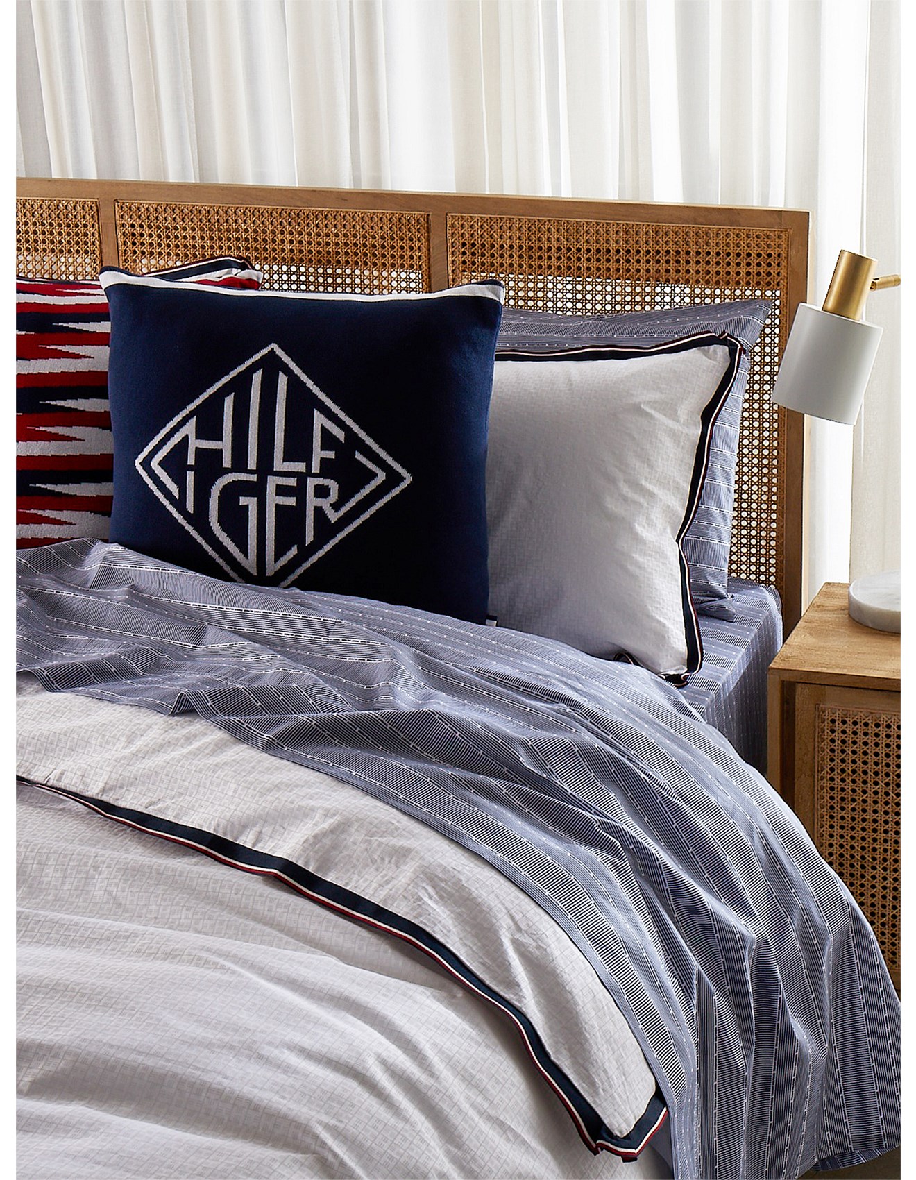 Tommy Hilfiger Ithaca Stripe Sheet Set King Bed