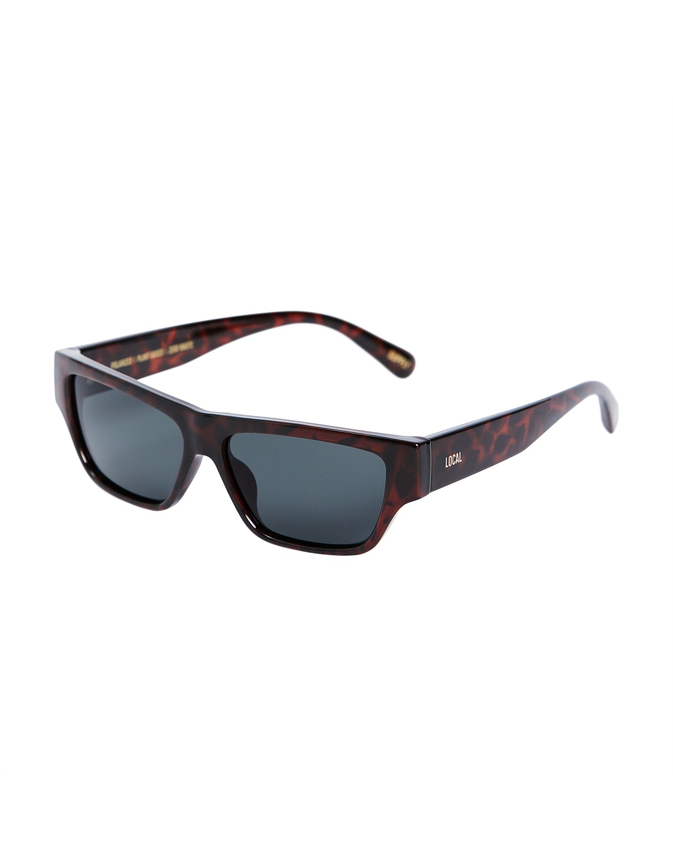 Local Supply DEL POLARIZED POLISHED TORT/DARK GREY sunglasses