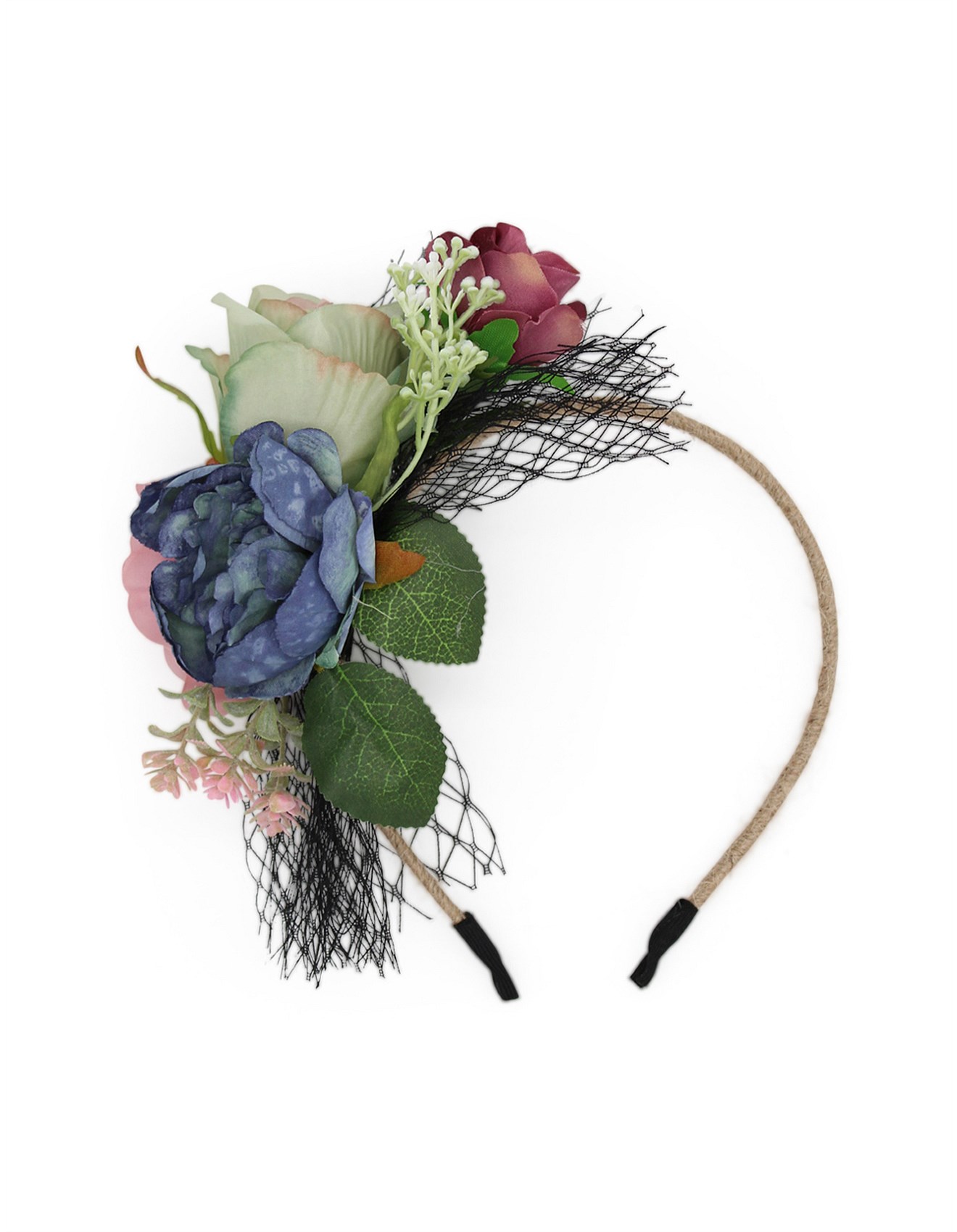 Morgan & Taylor Blue Floral Headband