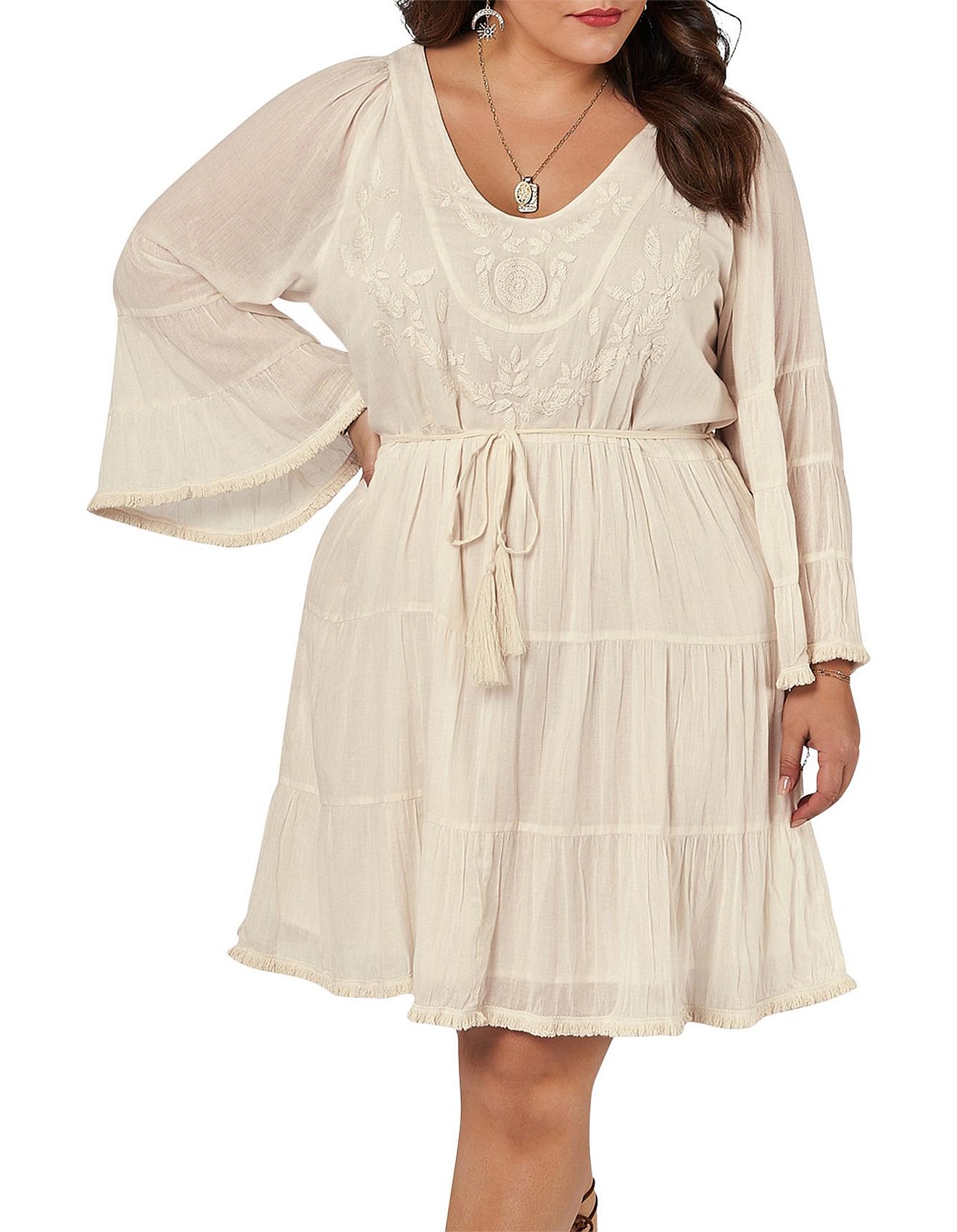 Curve Project THE POETIC GYPSY - FULL MOON EMBROIDERED DRESS