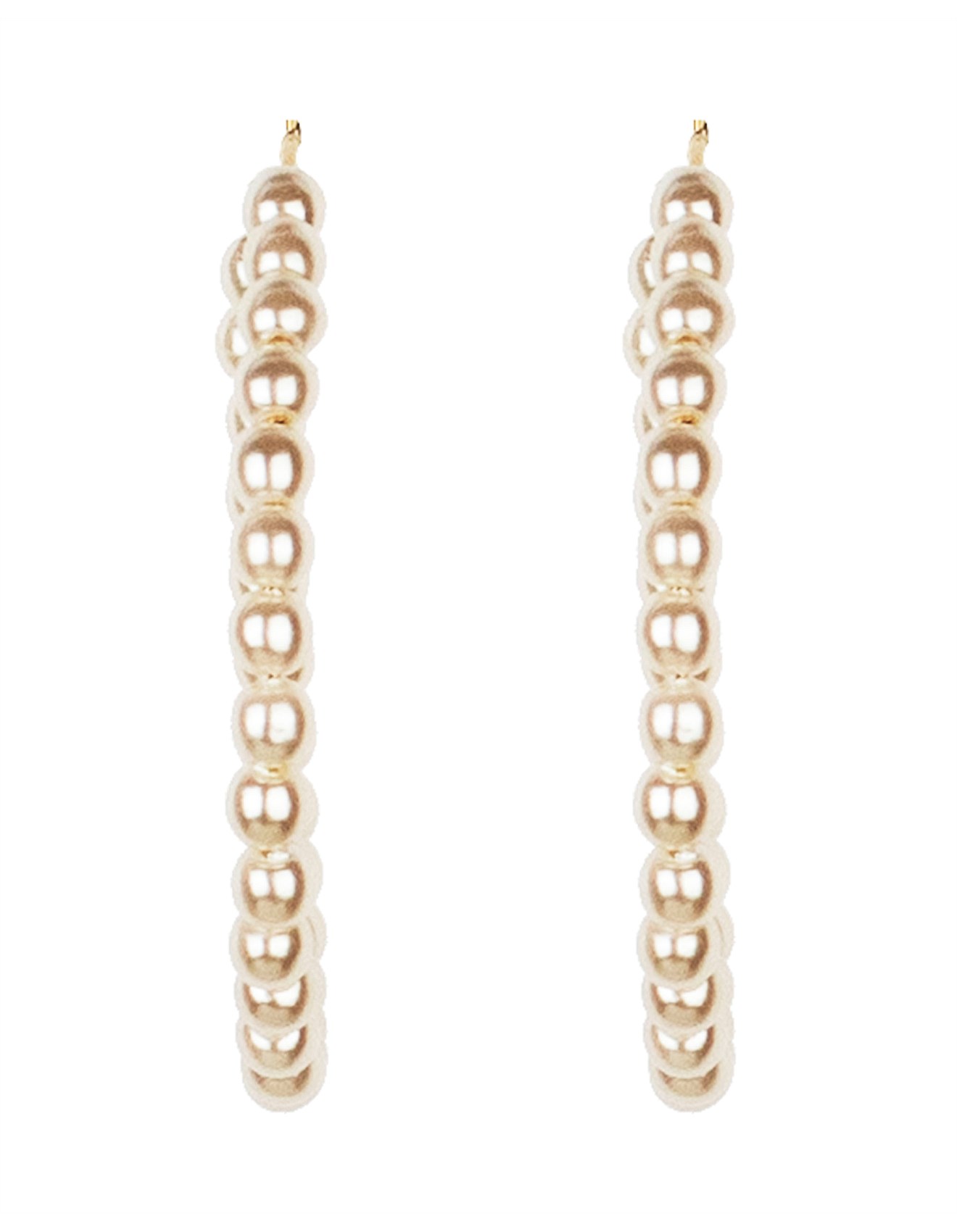 Gregory Ladner PEARL HOOP EARRINGS